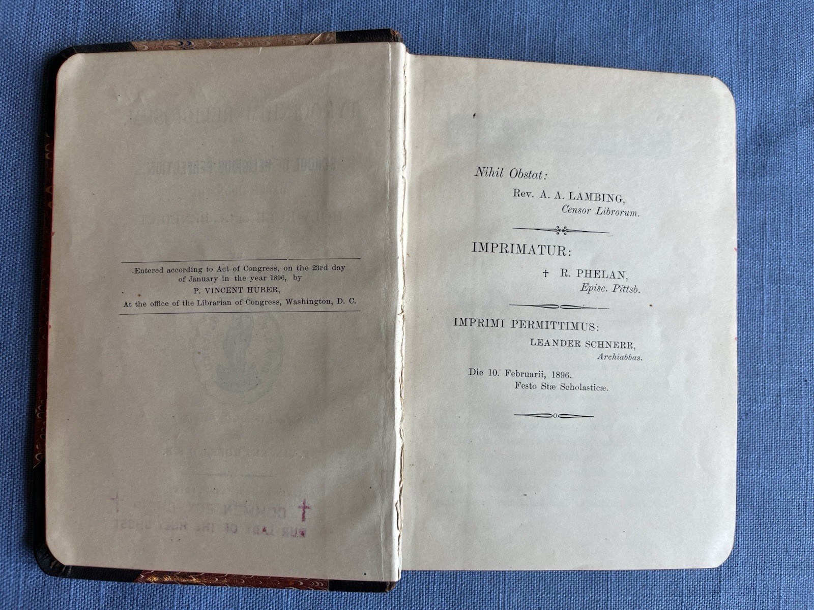 Tyrocinium Religiosum (1896 Vintage)