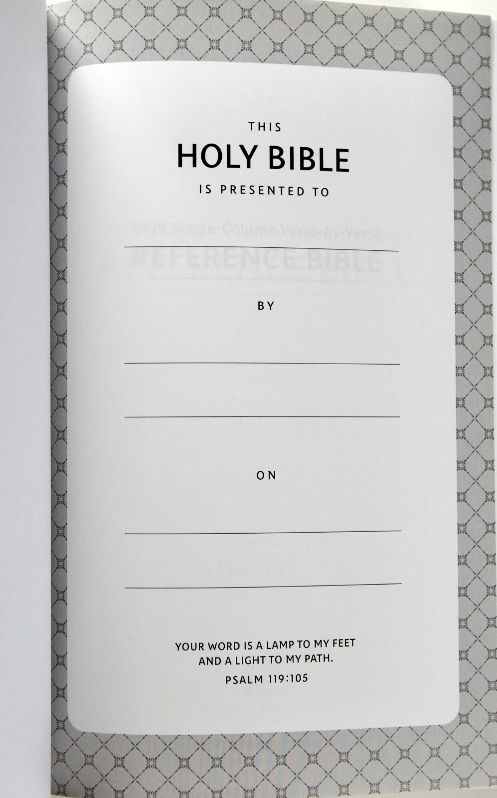 NKJV Single Column Reference Bible, Comfort Print, Black Hardcover, Red Letter