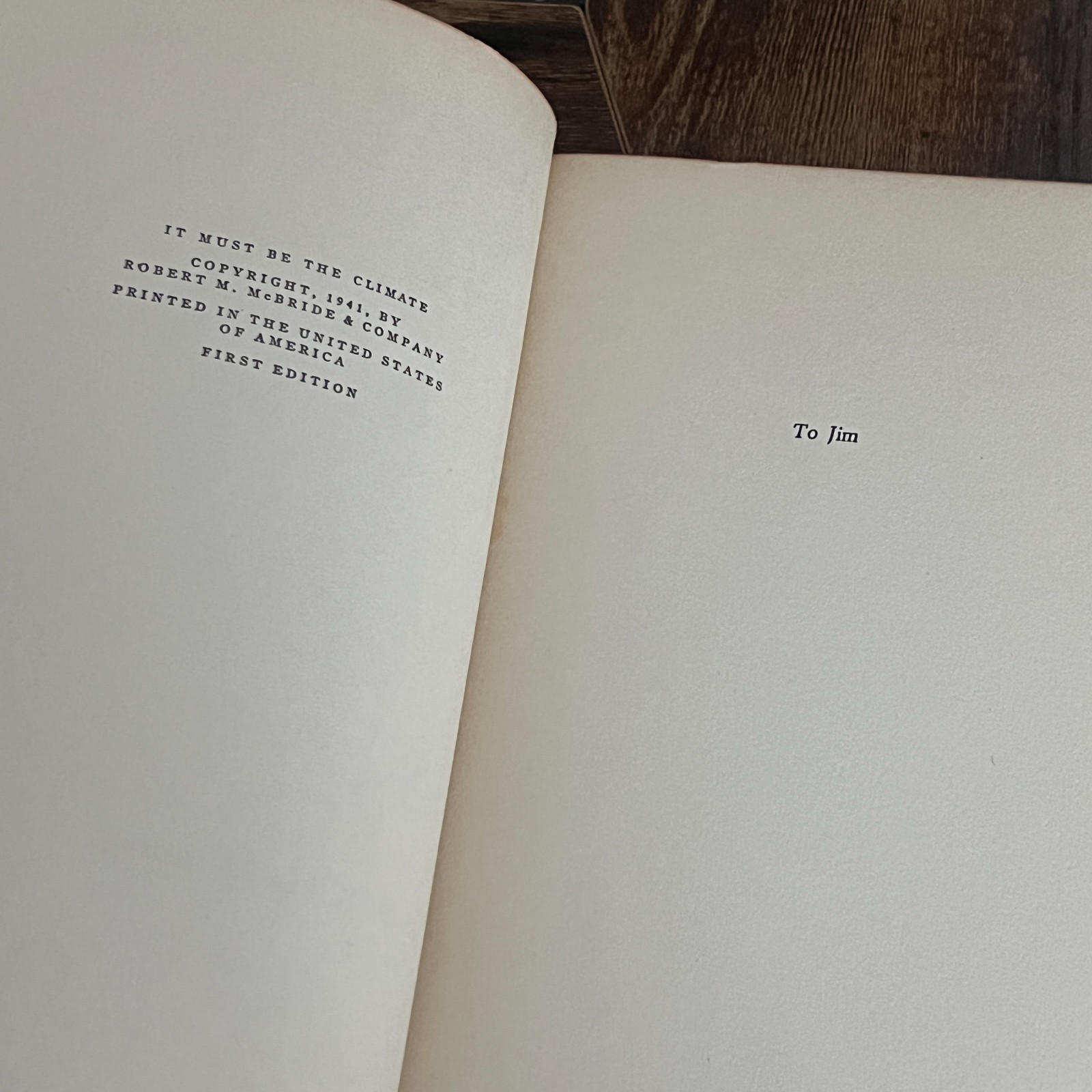 It Must Be The Climate by Max Miller 1941 Hardcover Vintage Humor Essays
