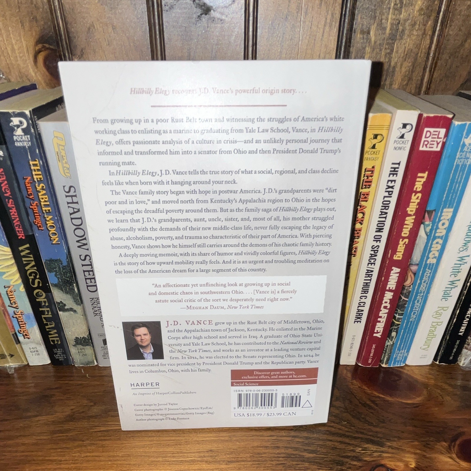 Hillbilly Elegy Paperback Memoir by J. D. Vance Biography Harper