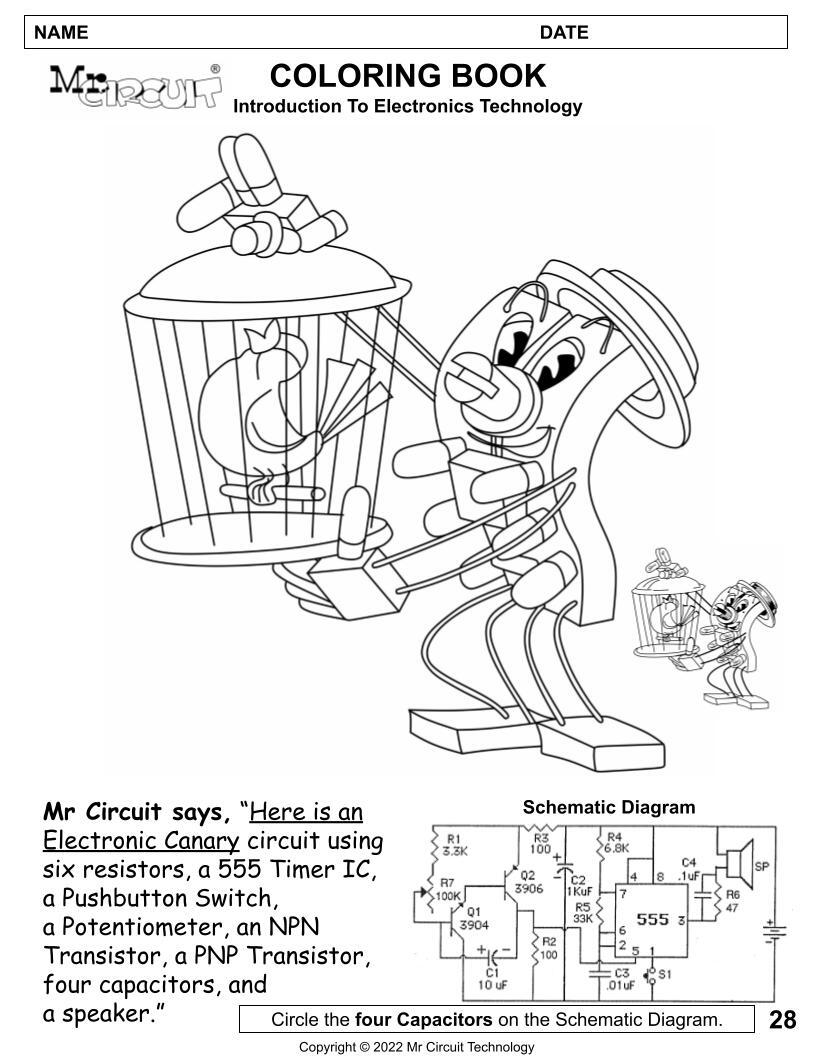 P#01 Teach STEM Technology Electronics – Grades 2, 3, 4 Elem School – Mr Circuit