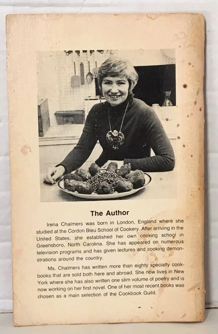 Ice Cream by Irena Chalmers, 1974, Potpourri Press – Scarce HTF Vintage Cookbook