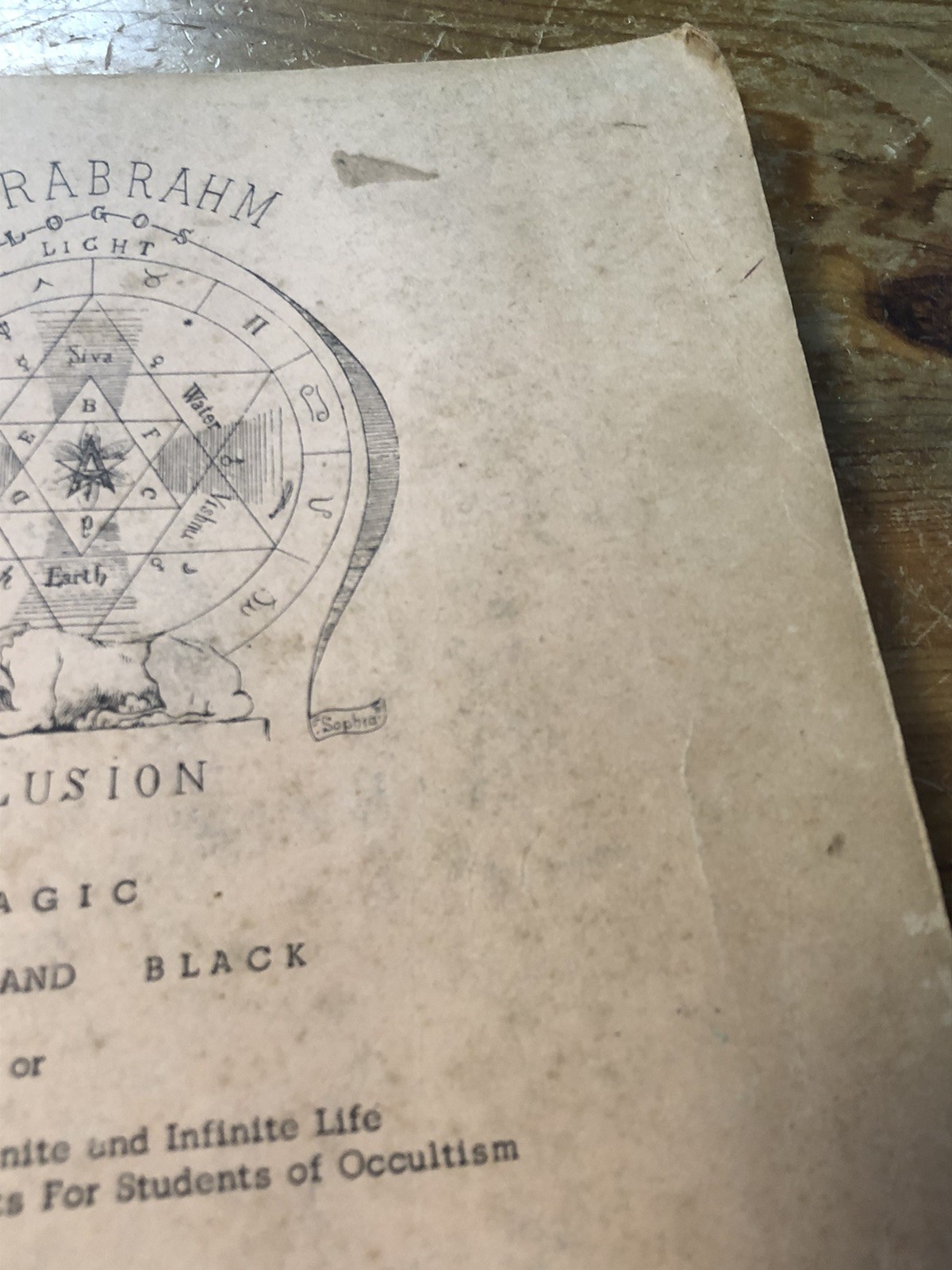 Magic, White and Black, by Fran’s Hartmann, M.d. 1961 Mimeograph Printing