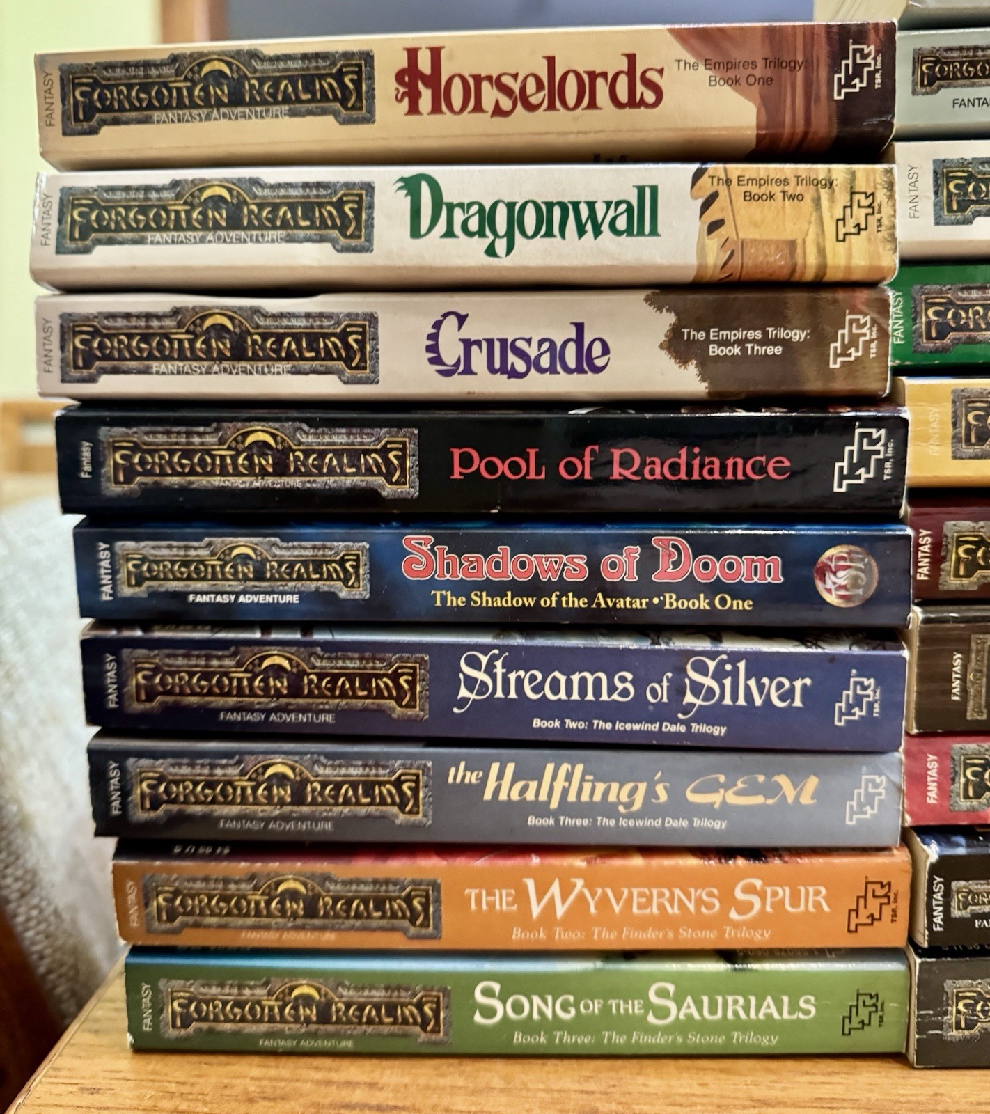 FORGOTTEN REALMS 53x PAPERBACK Book LOT Fantasy TSR Trilogies Etc