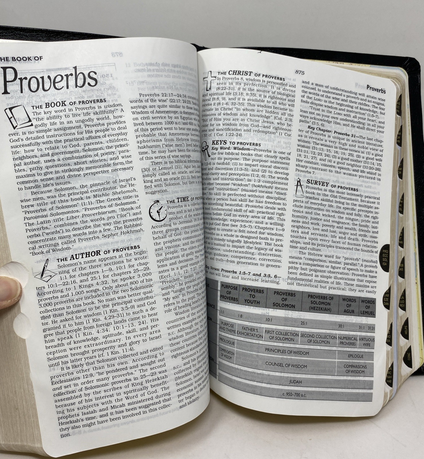 Rare “Oracles of God” Special Edition NKJV Open Bible Christian Ed Thumb Indexed