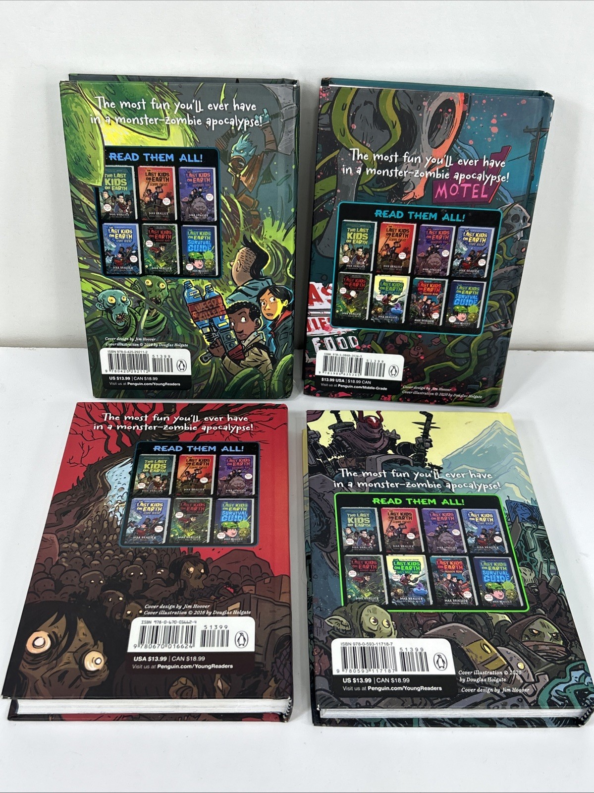 4 The Last Kids on Earth Series Book Set Hardcover Netflix Series Illustrated