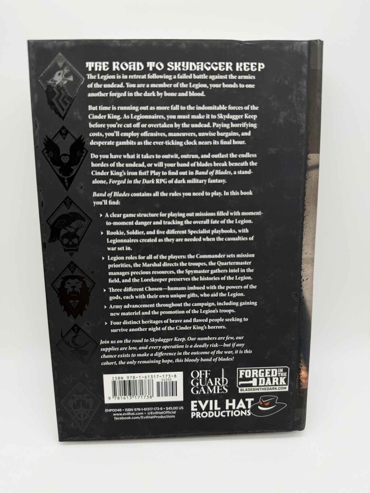 Evil Hat RPG Band of Blades NM Standalone Forged in the Dark Military Fantasy