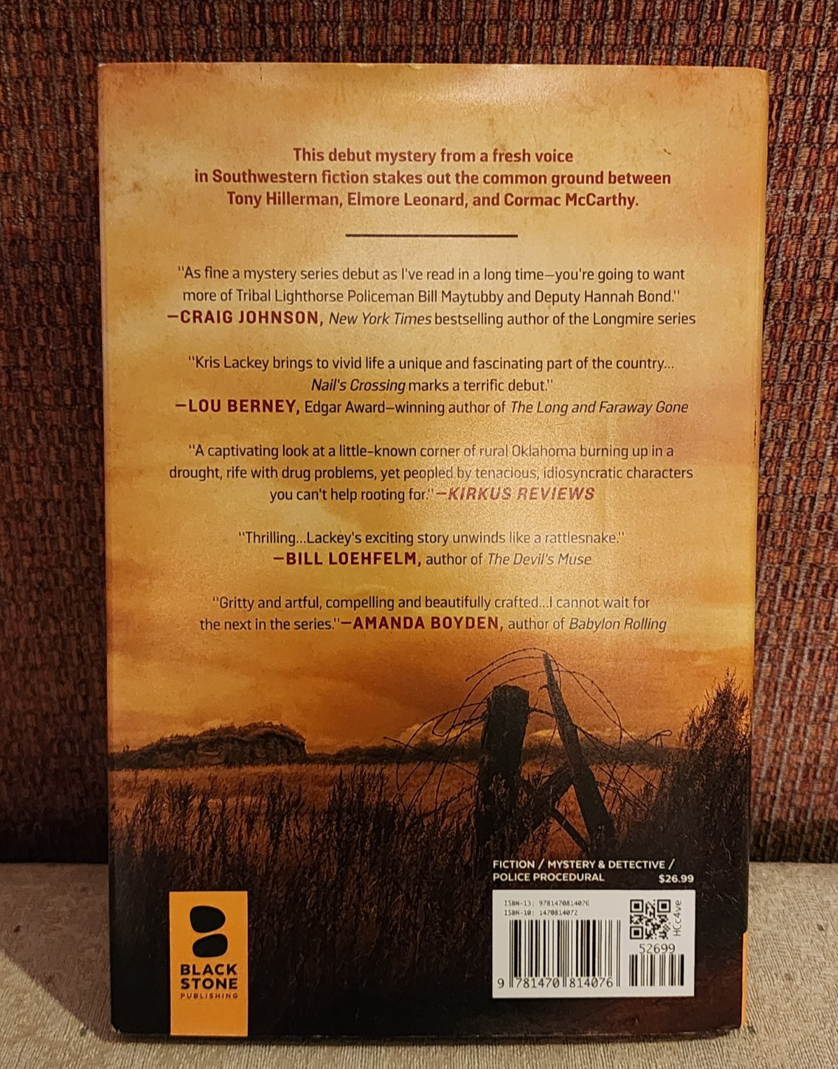 Nail’s Crossing by Kris Lackey 2017 Hardcover Dust Jacket SIGNED by Author