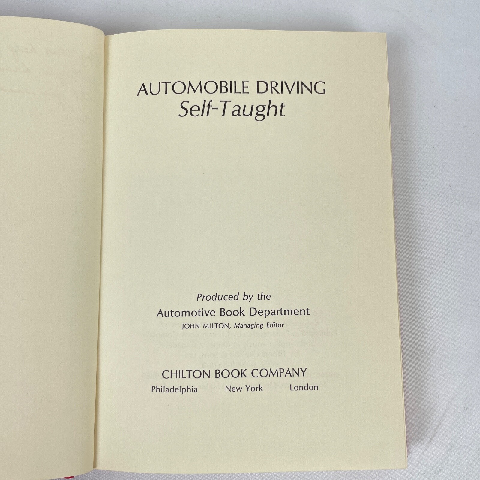 1971 Automobile Driving Self-Taught Reproduction of The Daring Driver of 1909 HC