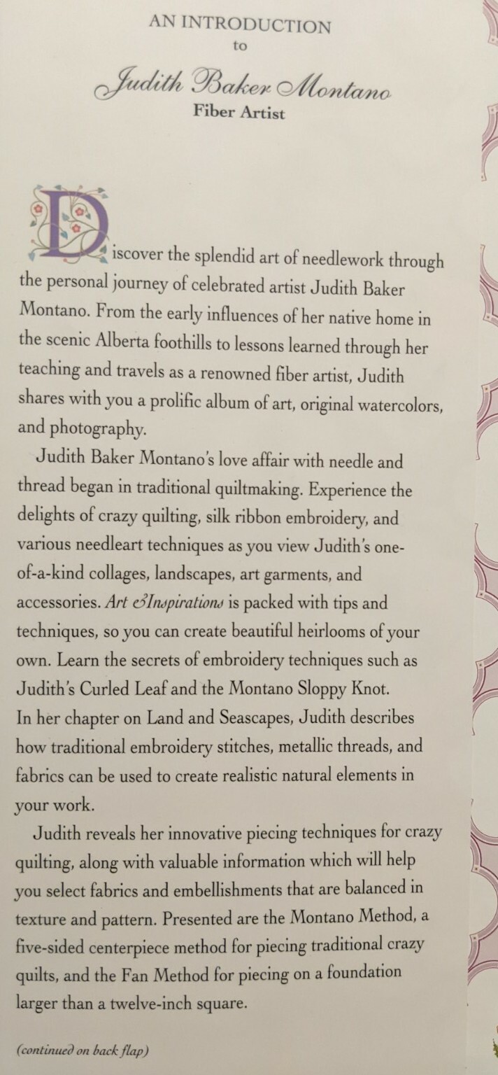 *SIGNED/NUMBERED/LIMITED EDITION* Judith Baker Montano : Art and Inspirations