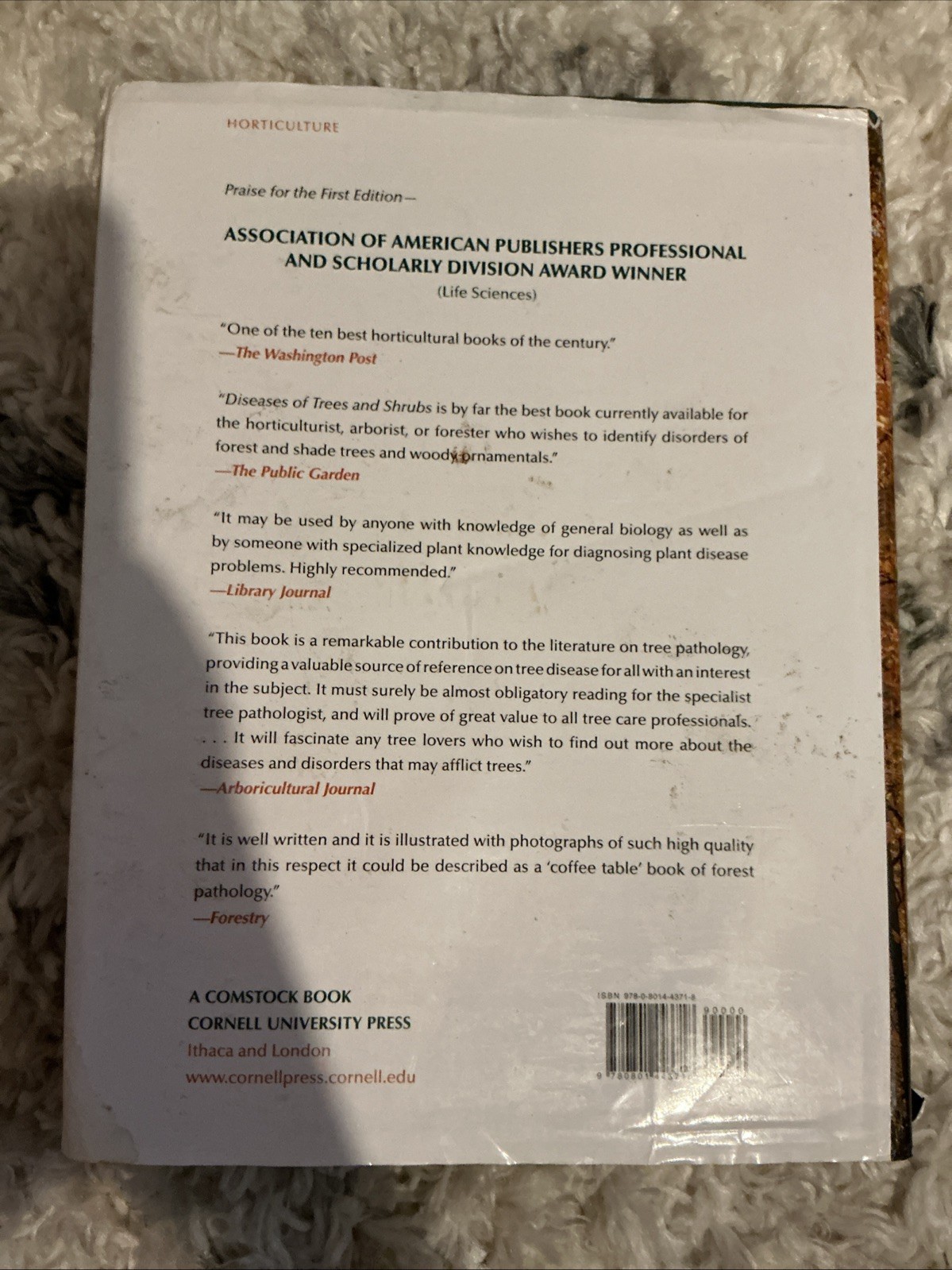Diseases of Trees and – Hardcover, by Wayne Sinclair; Howard – Very Good b