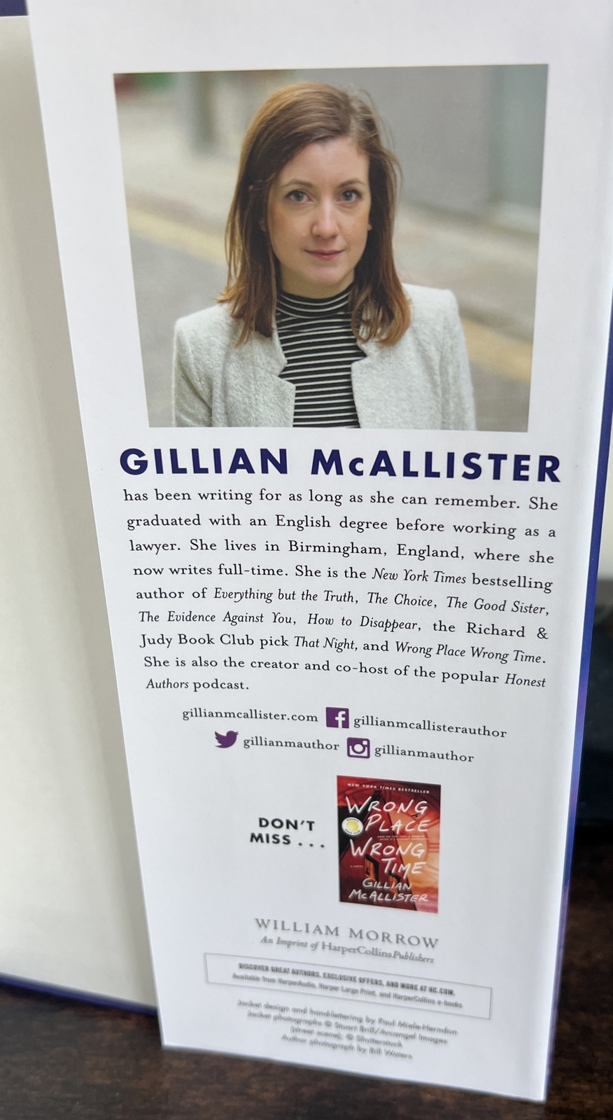 Just Another Missing Person by Gillian McAllister (2023, HCBJ, 1st edition)