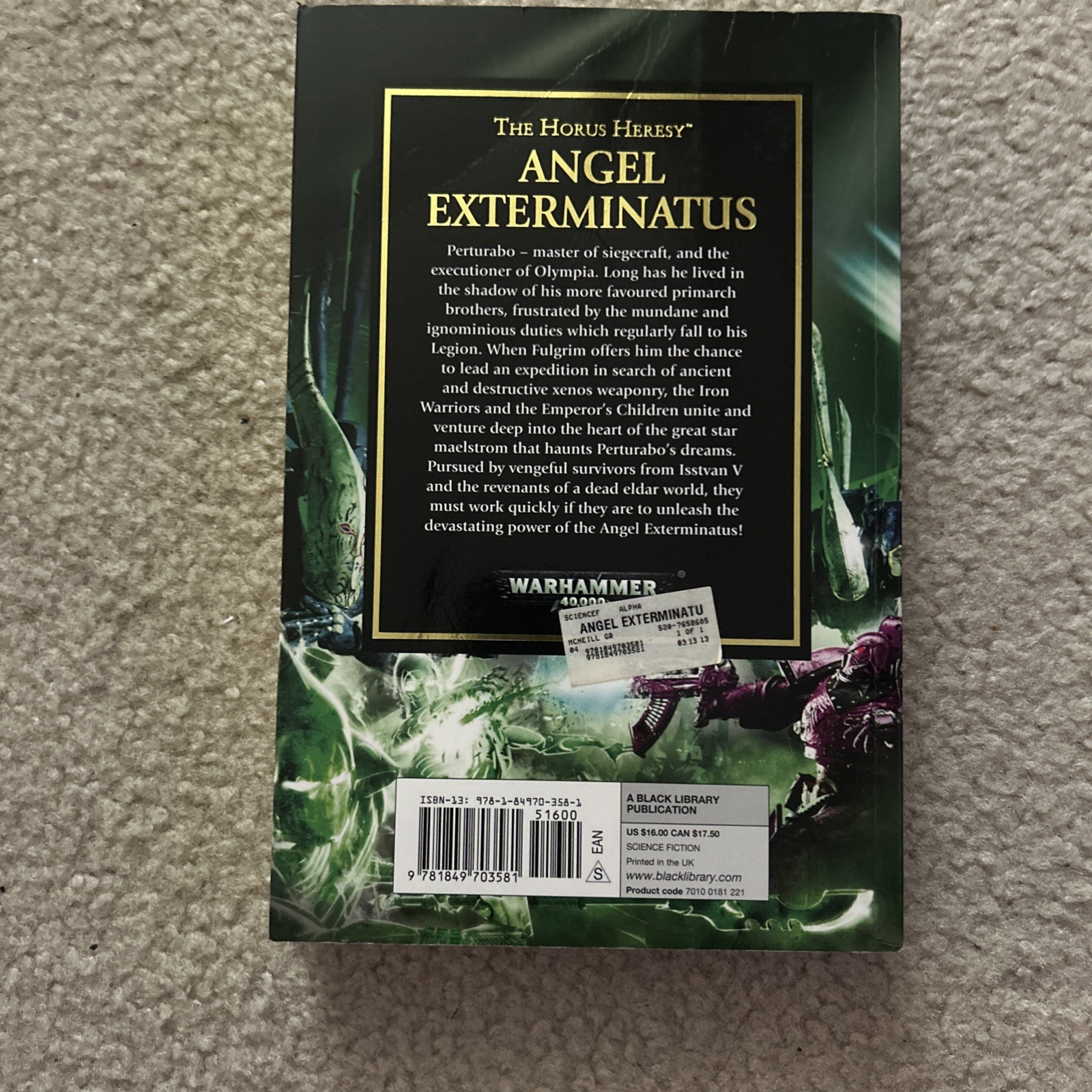 Warhammer 40K: The Horus Heresy: Angel Exterminatus, McNeill ~ 9×6 Trade PB