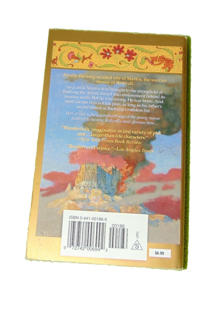 Redwall Martin the Warrior Brian Jacques Paperback Book Fantasy Novel
