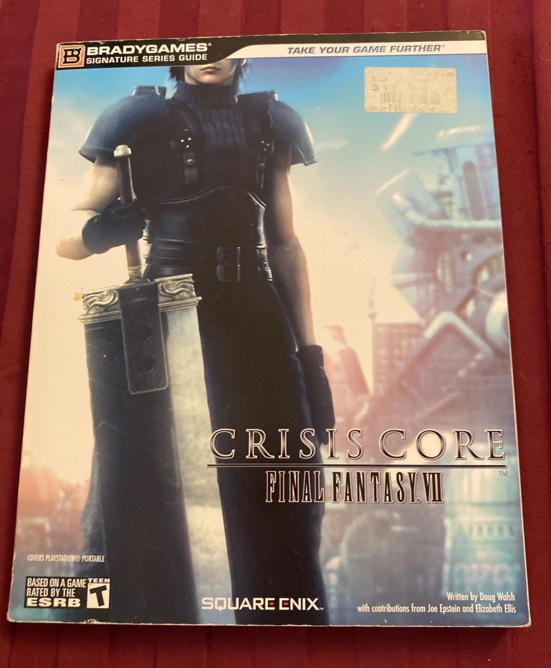 Crisis Core Final Fantasy VII BradyGames Poster Attached Signature Series PSP