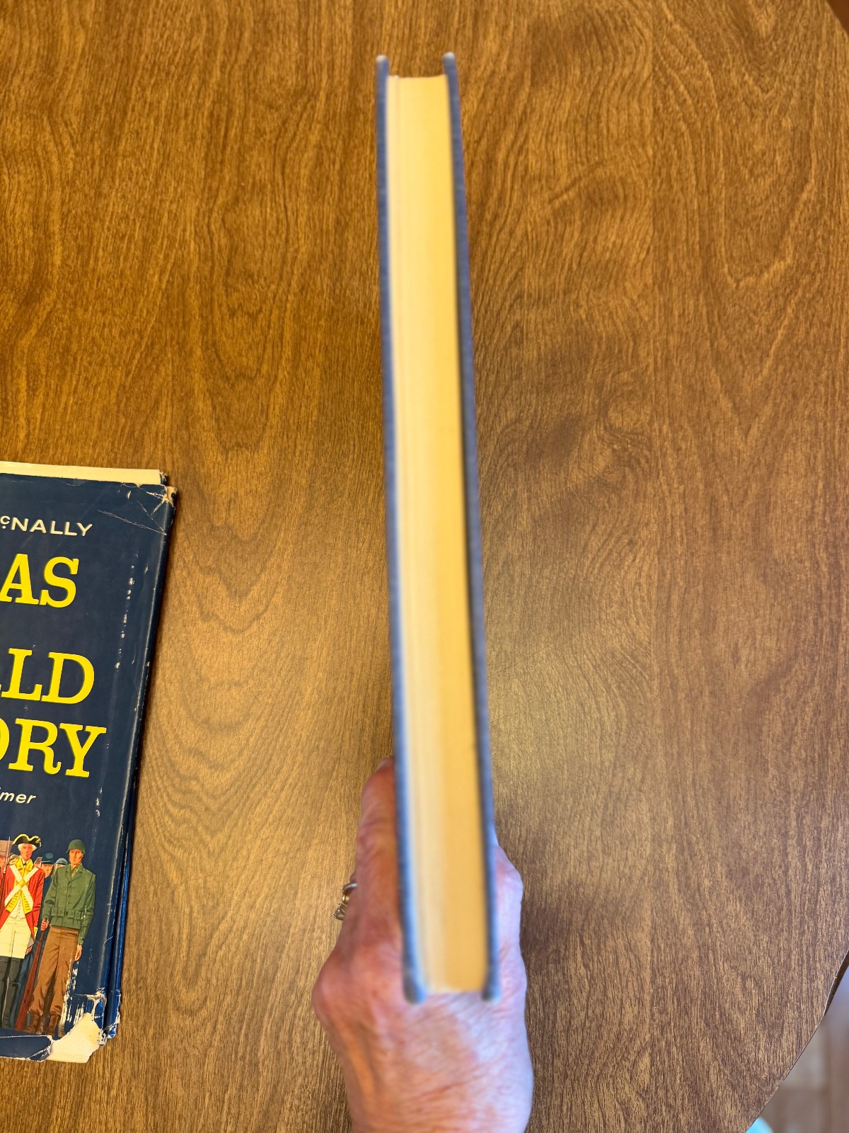 Rand McNally Atlas of World History – 132 pgs maps HCDJ 1957