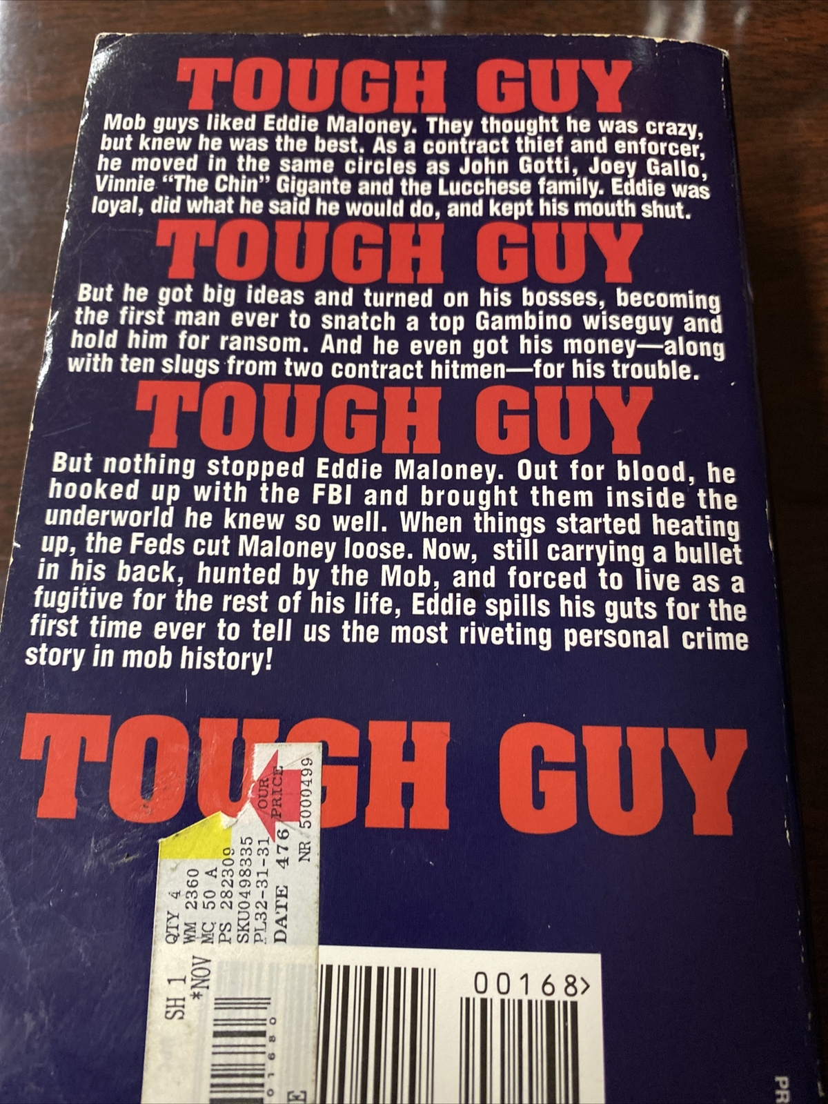 Tough Guy by William Hoffman, Eddie Maloney and Richard Maloney (1995, Mass…