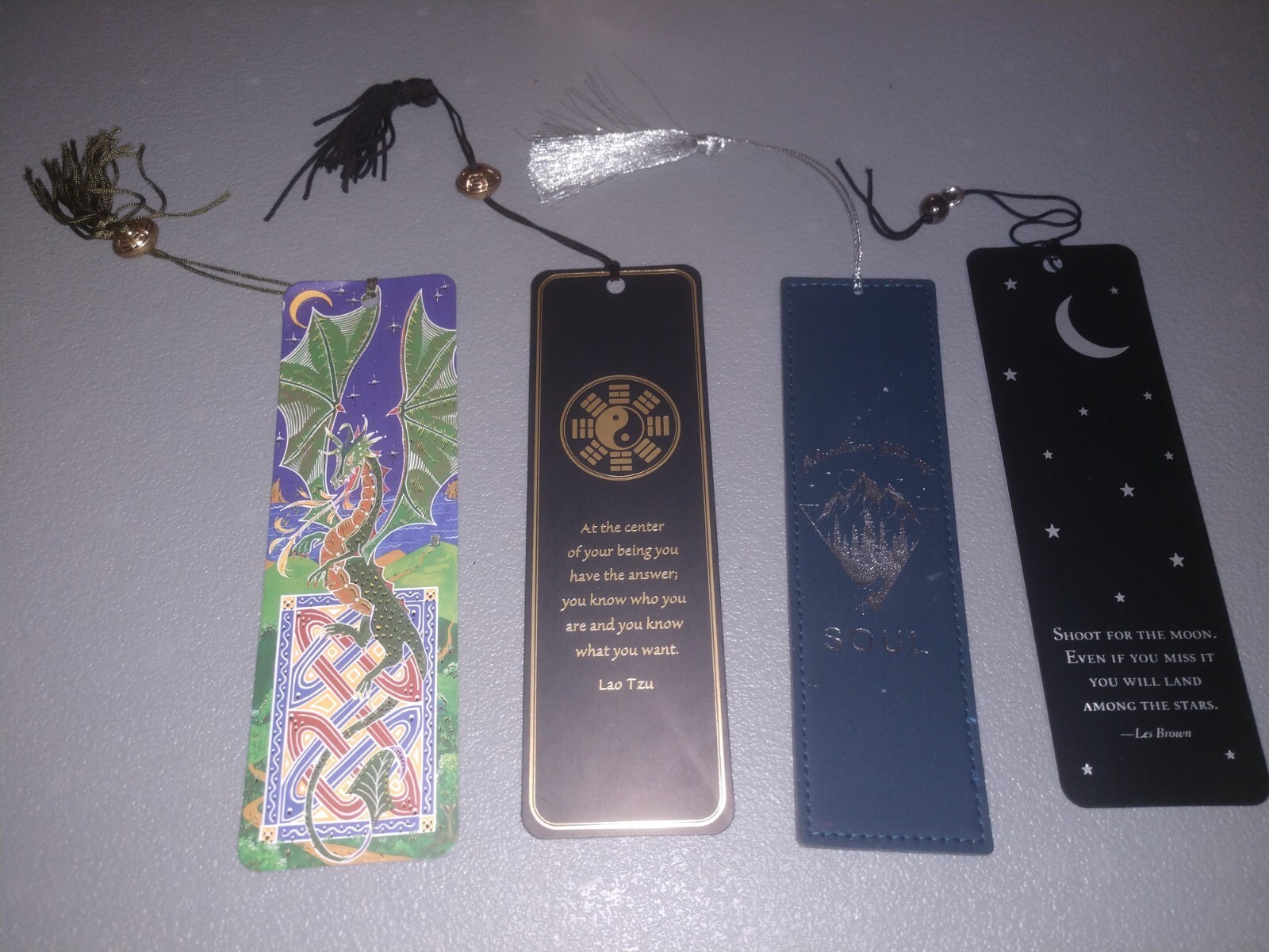 Peter Pauper Press Various Bookmarks, Lot Of 4 Bookmark Pre-owned