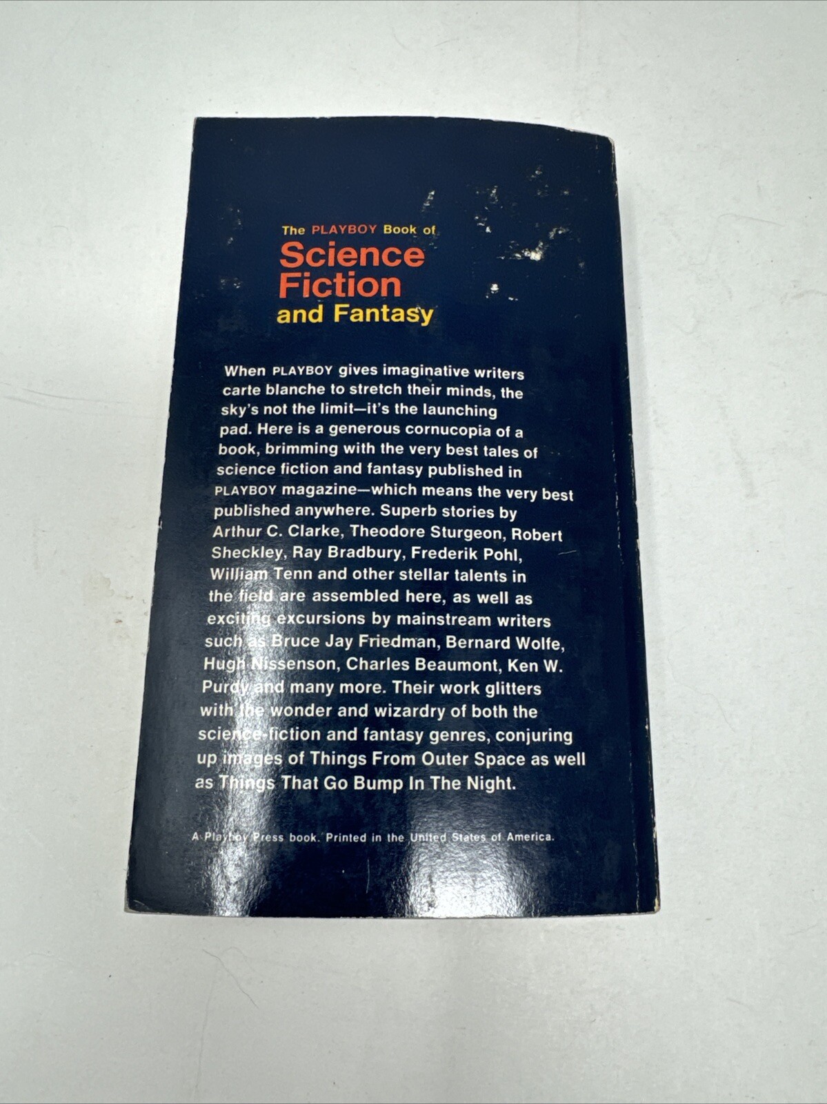 The Playboy Book of Science Fiction and Fantasy Anthology 1st Playboy PB 1968