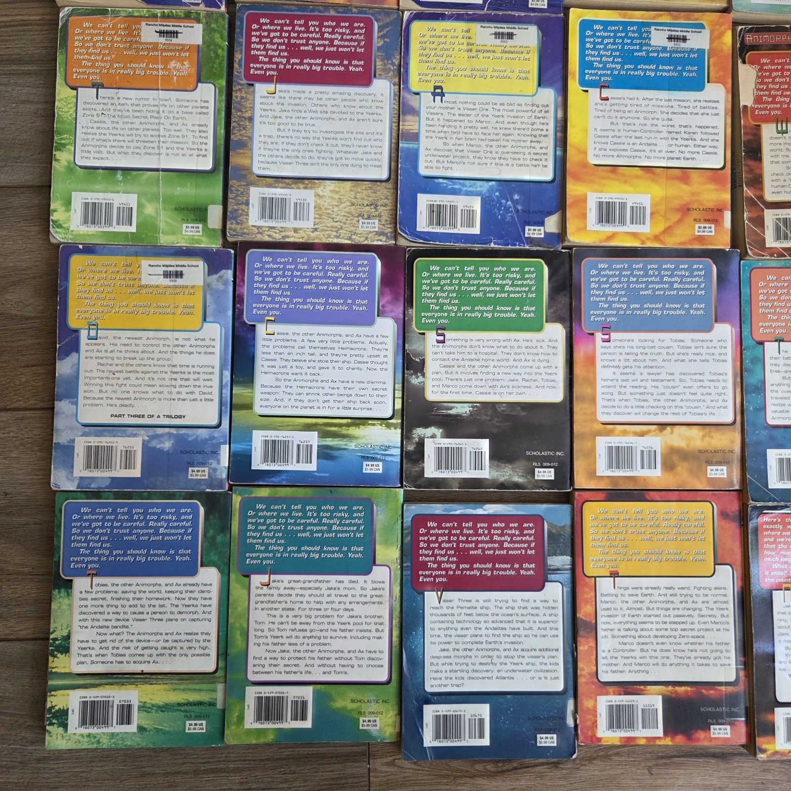 Vintage Lot of 27 Animorphs Paperback Books K.A. Applegate