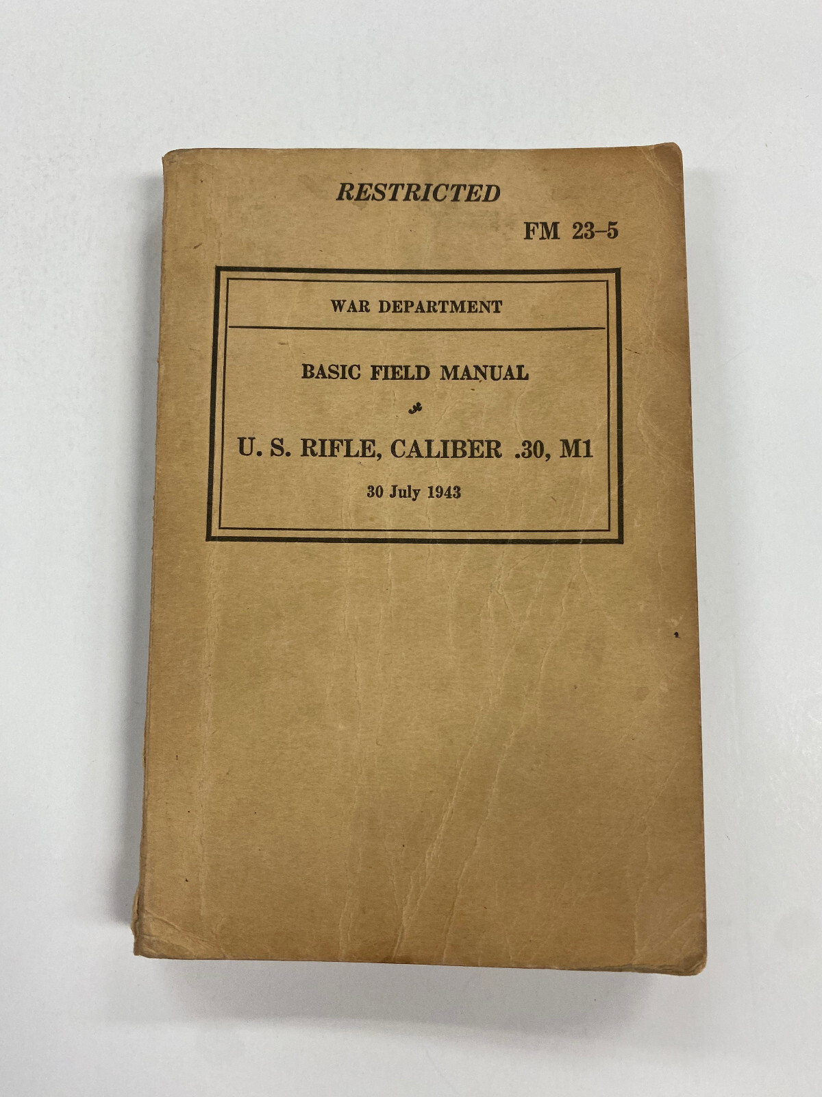 OA4) United States US Army U.S. Rifle Caliber .30 M1 1943 PB World War II