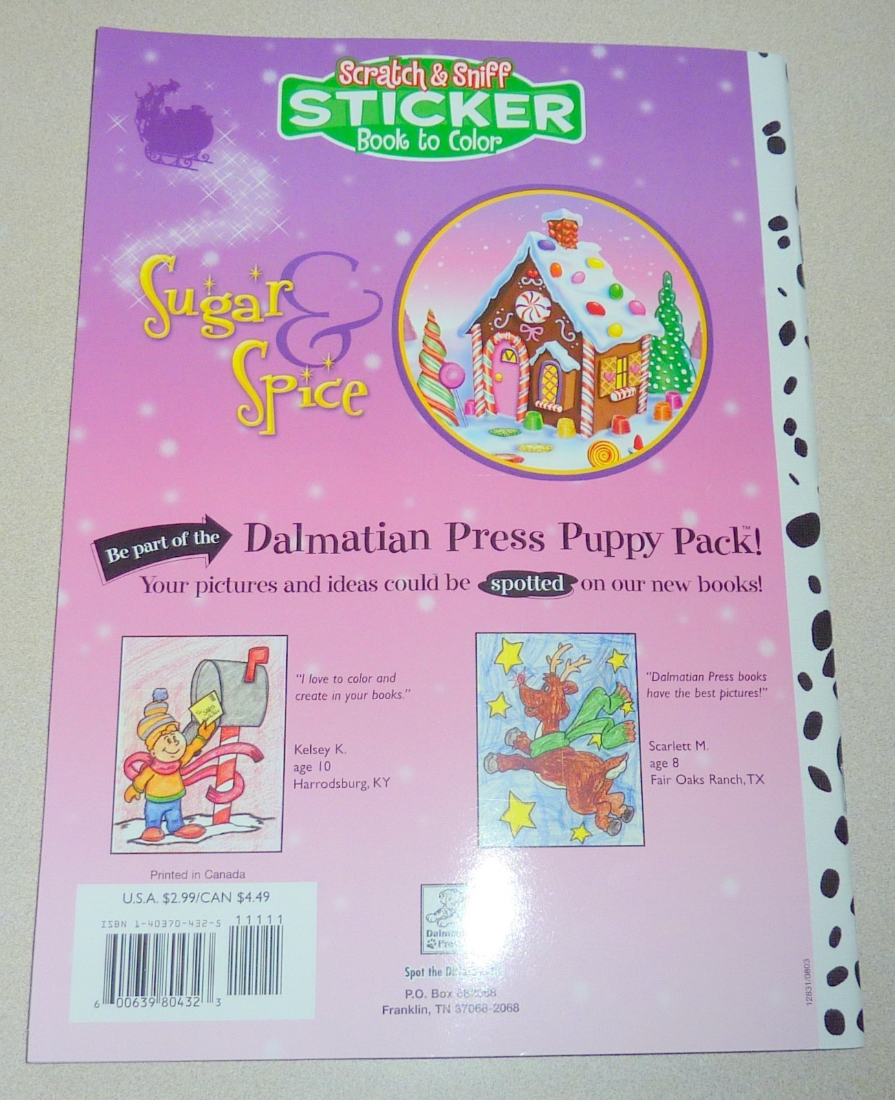 Vintage Kids Coloring Sticker Book Lot Disney Pooh Dalmatian Press NEW