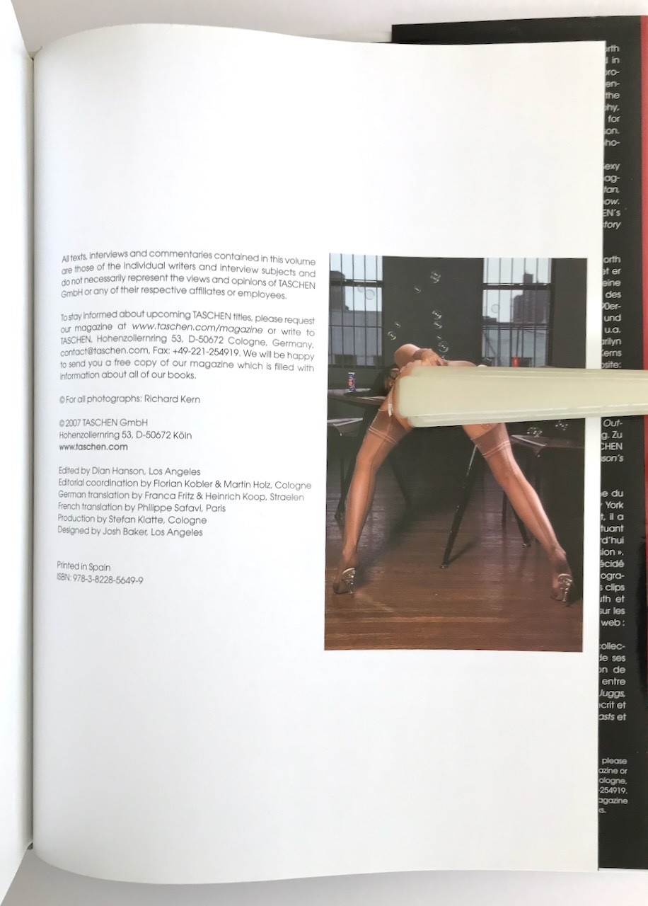 Richard Kern, Action (2007, Hardcover 1st Edition) + PC Photo, Like New