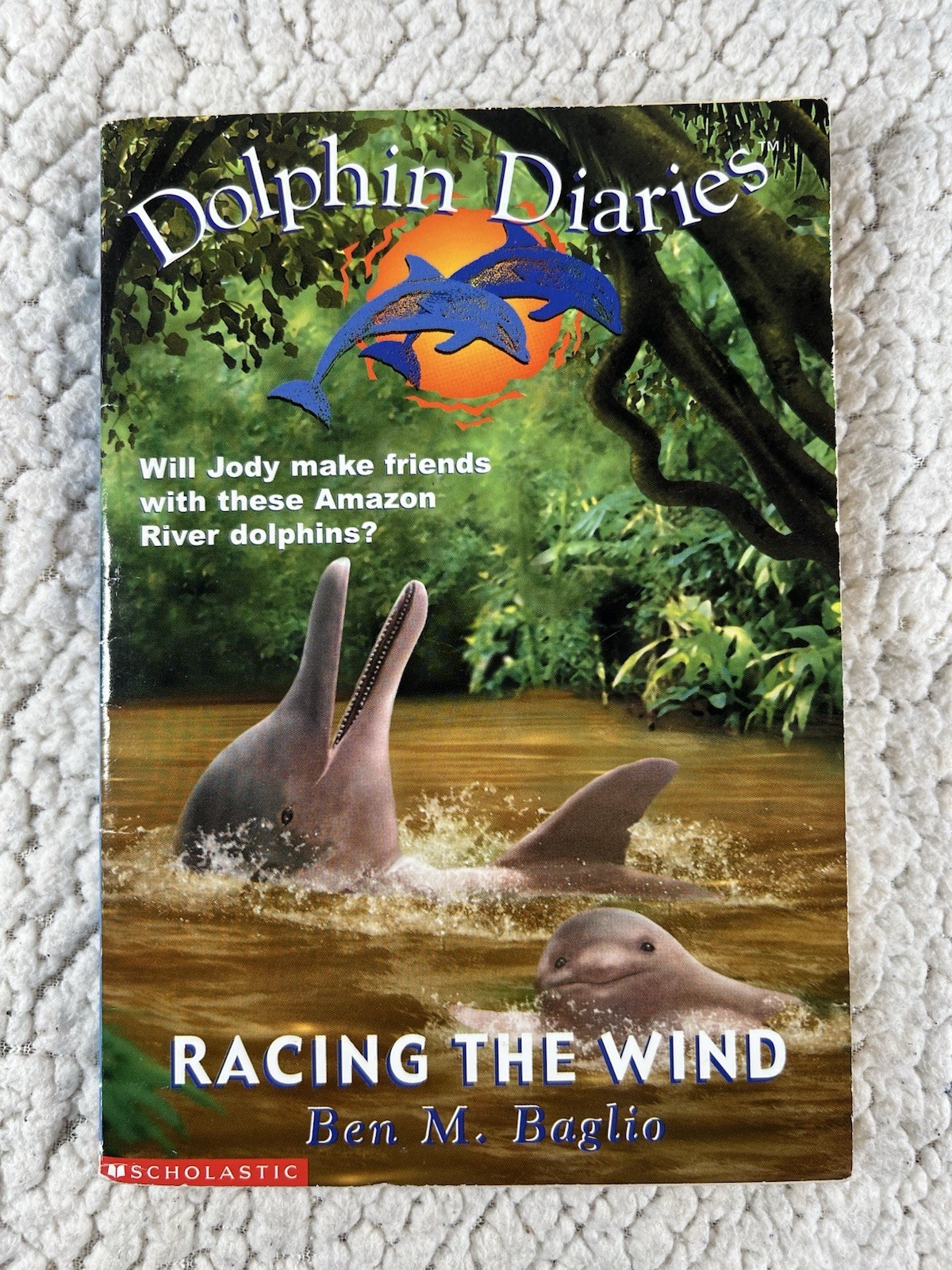 Dolphin Diaries Racing The Wind -Ben M. Baglio (TPB, 2002) 1st Scholastic Print