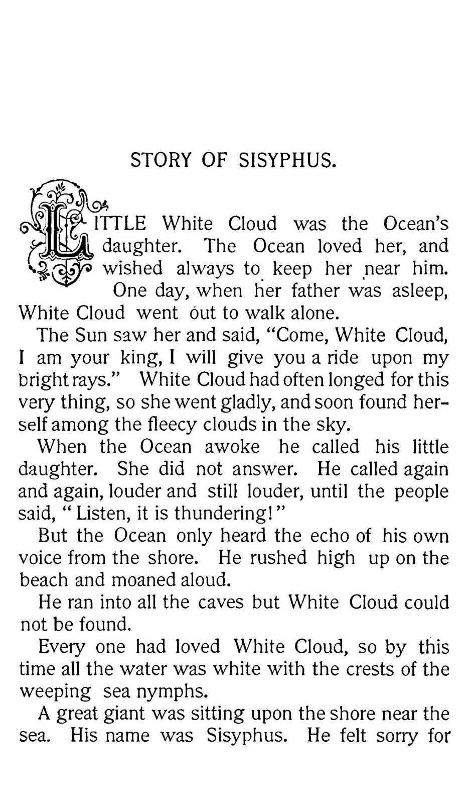 1895 Nature Myths and Stories for Little Children 102 Pages