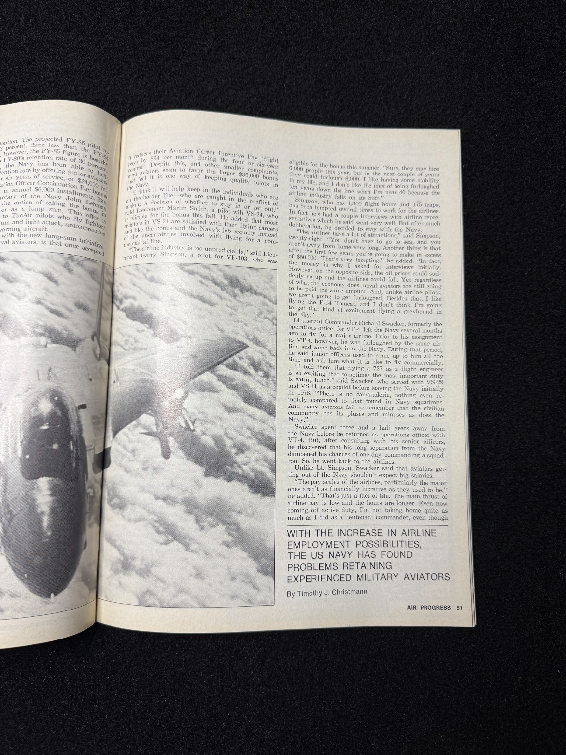 Air Progress Aviation Magazine December 1985 Beech 1900 Careers Military