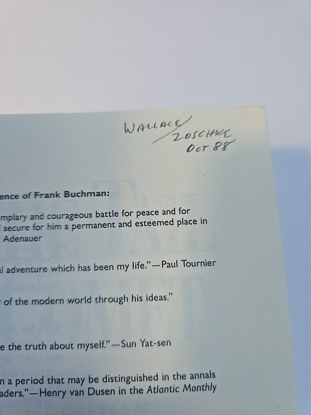 On the Tail of a Comet : The Life of Frank Buchman by Garth Lean (1988, Trade…