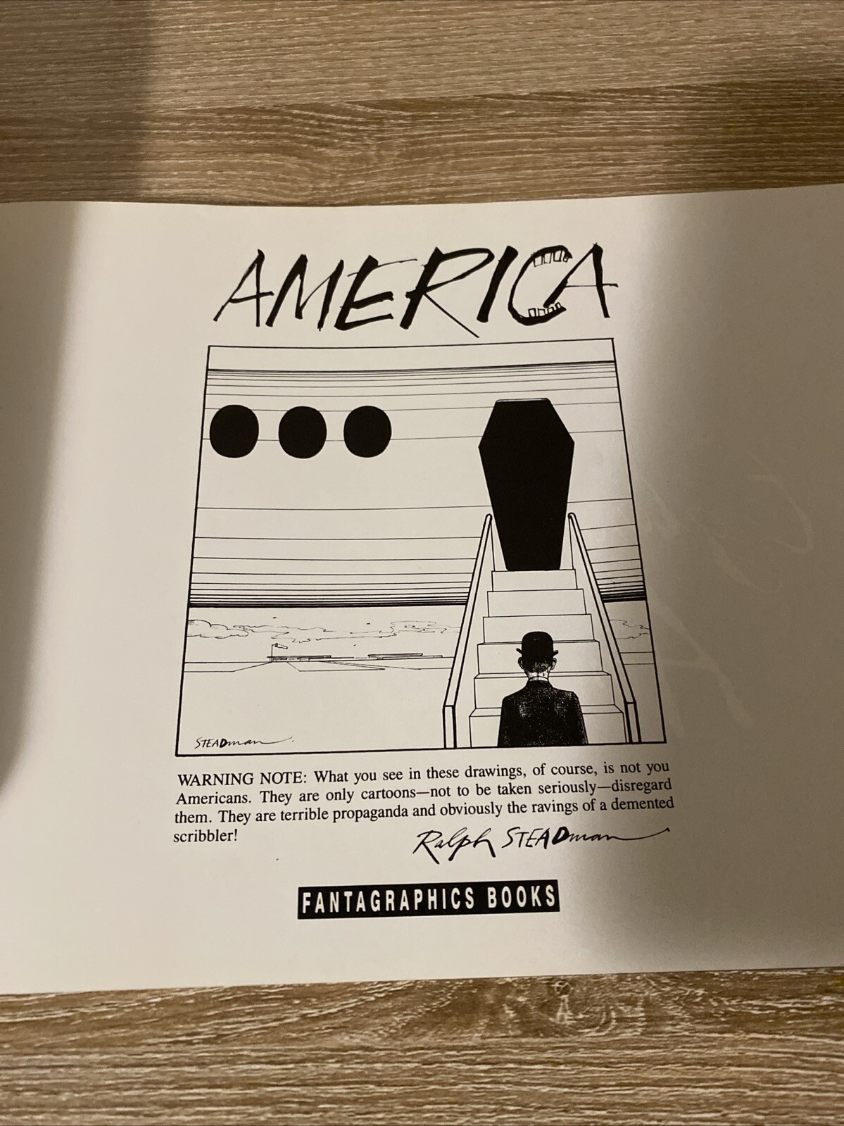 Vintage Ralph Steadman “America” Have A Nice Day! Paperback Book 1989