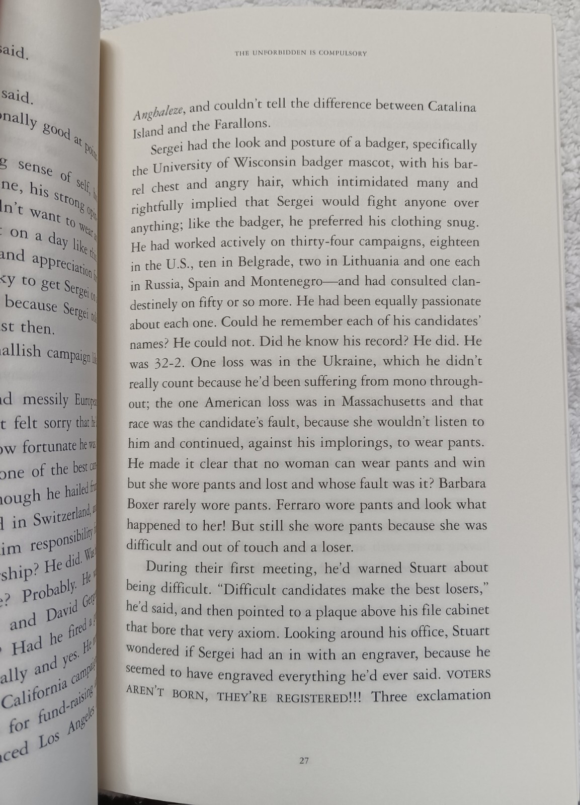 The Unforbidden Is Compulsory, or Optimism (Dave Eggers • 2004) • Good