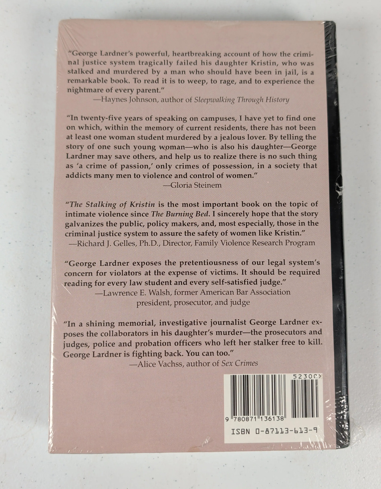 The Stalking of Kristin Hardcover George, Jr. Lardner Sealed
