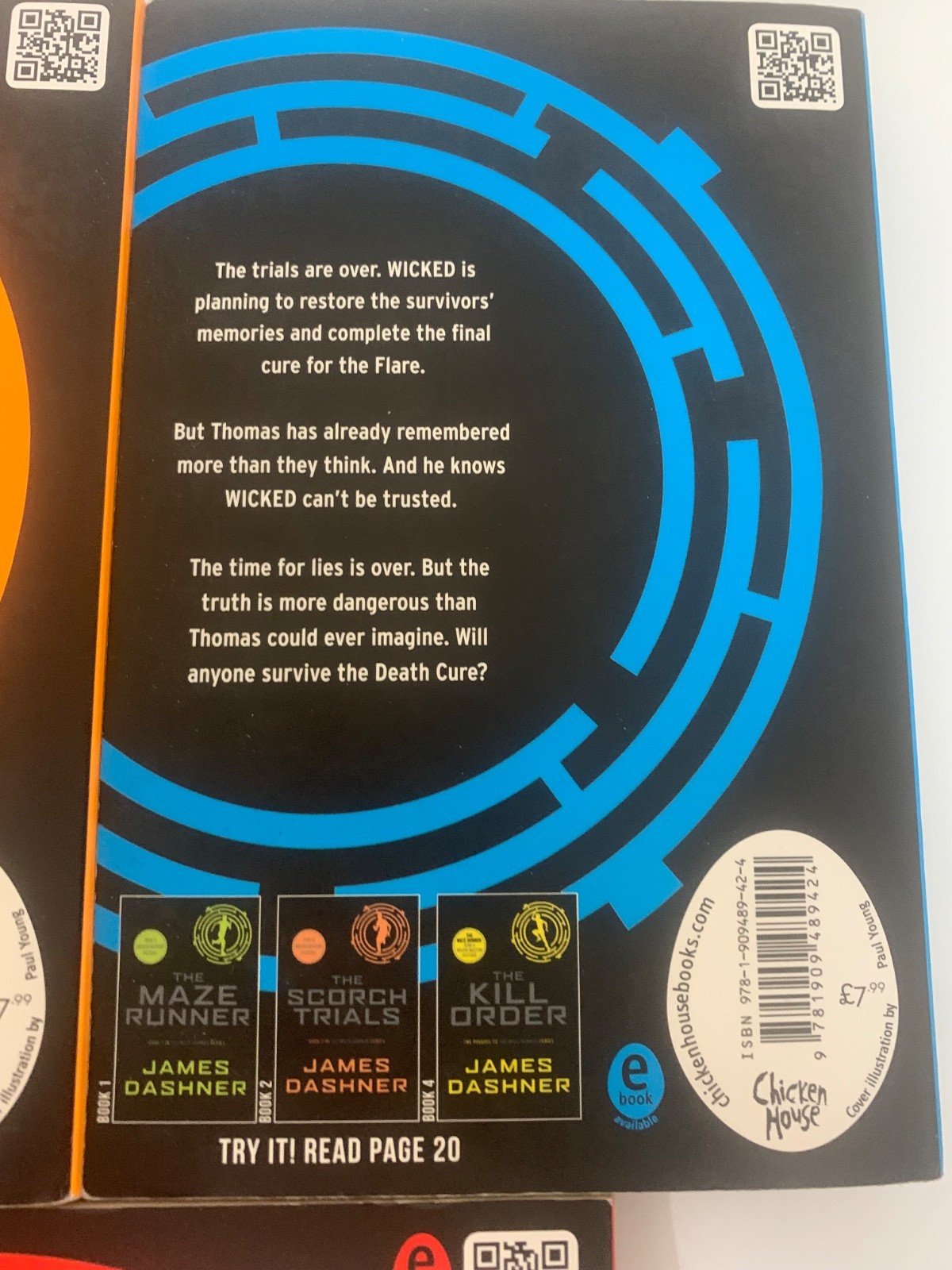 The Maze Runner Series Book 1-5 by James Dashner TPB Chicken House UK VG