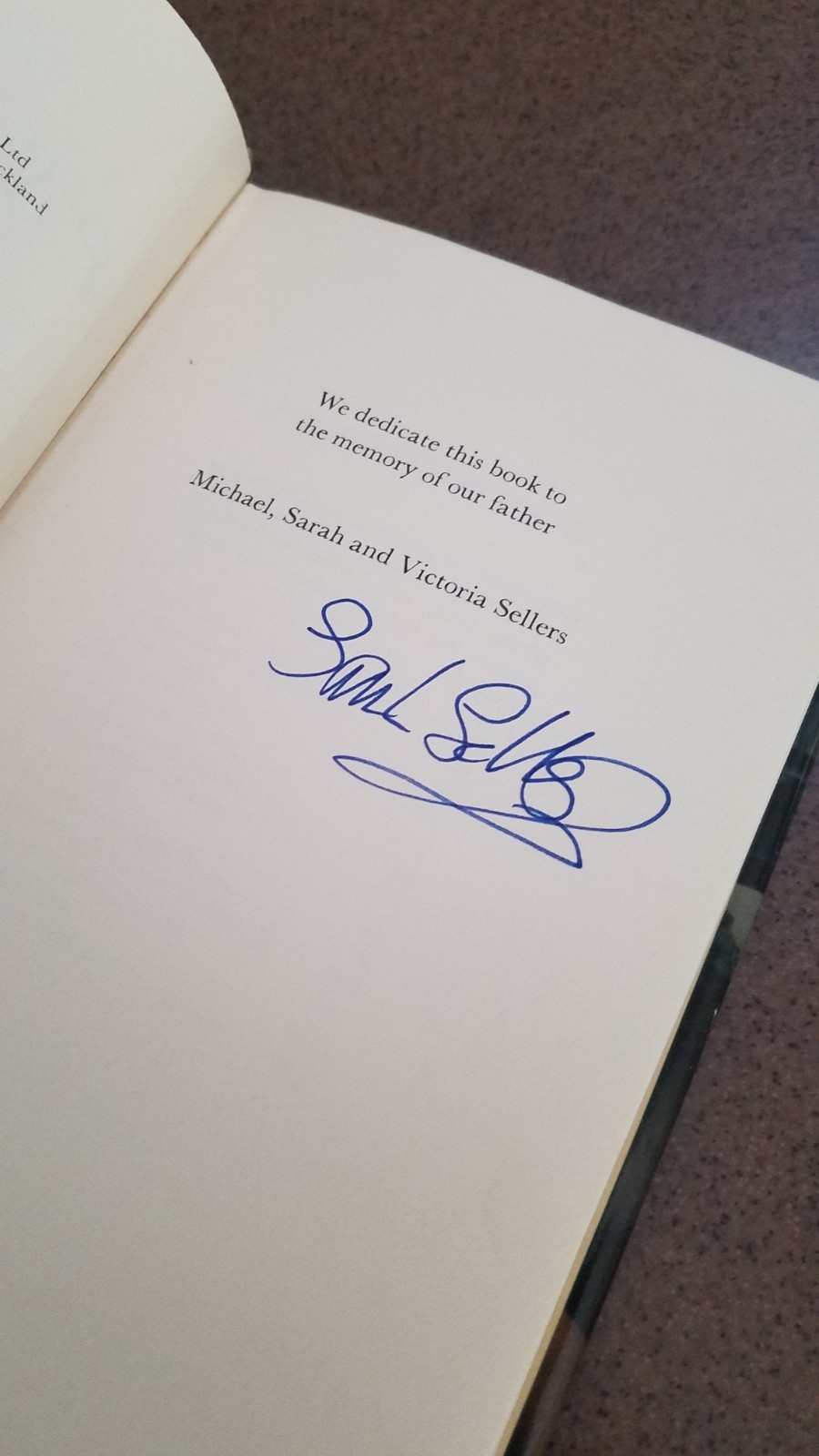 Signed – P.S. I LOVE YOU 1981 PETER SELLERS Michael Sellers Ist Edition HC + DJ