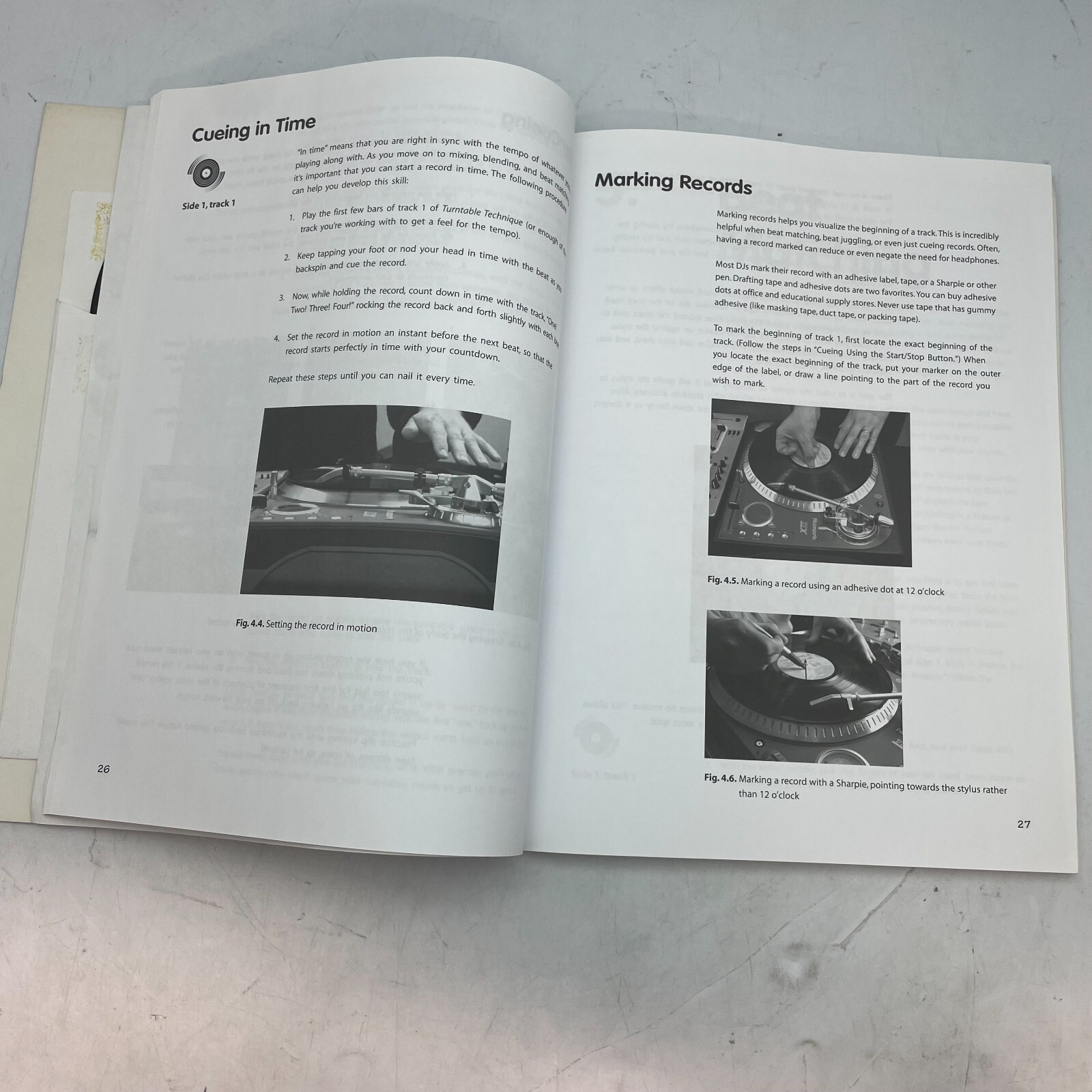 Stephen Webber Turntable Technique 2nd Edition Book w/ ONLY ONE 7″ Record VG+!