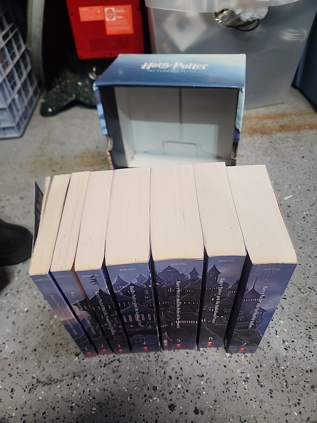 Harry Potter The COMPLETE SERIES by Rowling Paperback Scholastic Set Books 1-7