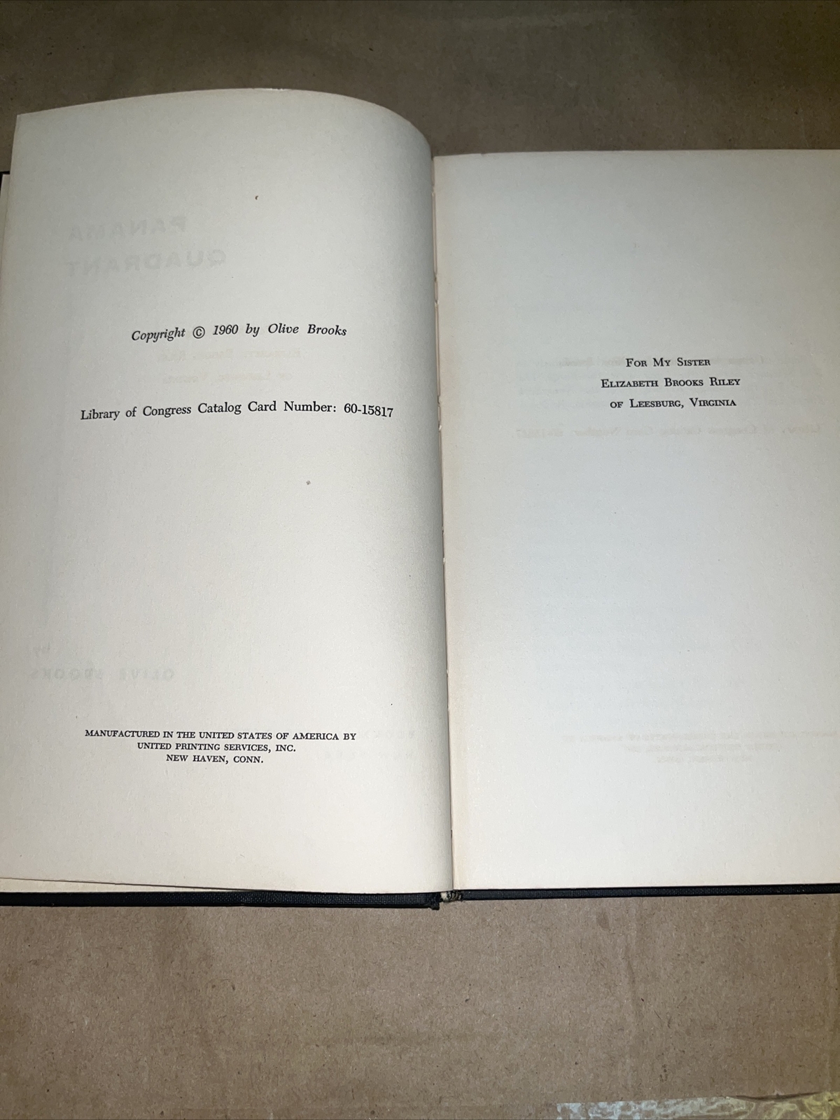 Panama Quadrant by Olive Brooks
