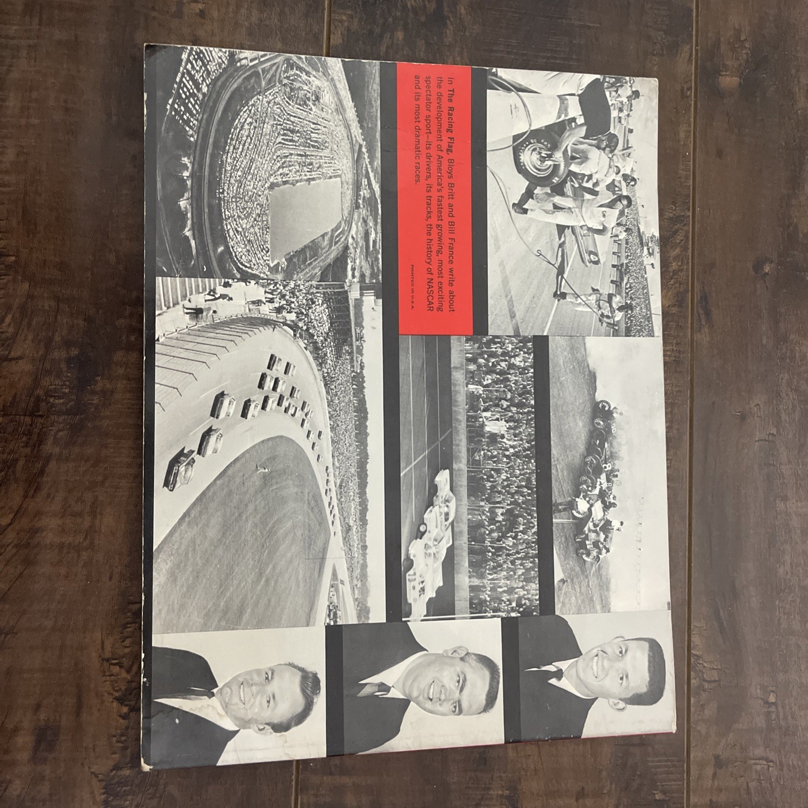 Original 1965 THE RACING FLAG NASCAR Book By Bloys Britt & Bill France 86 Pages
