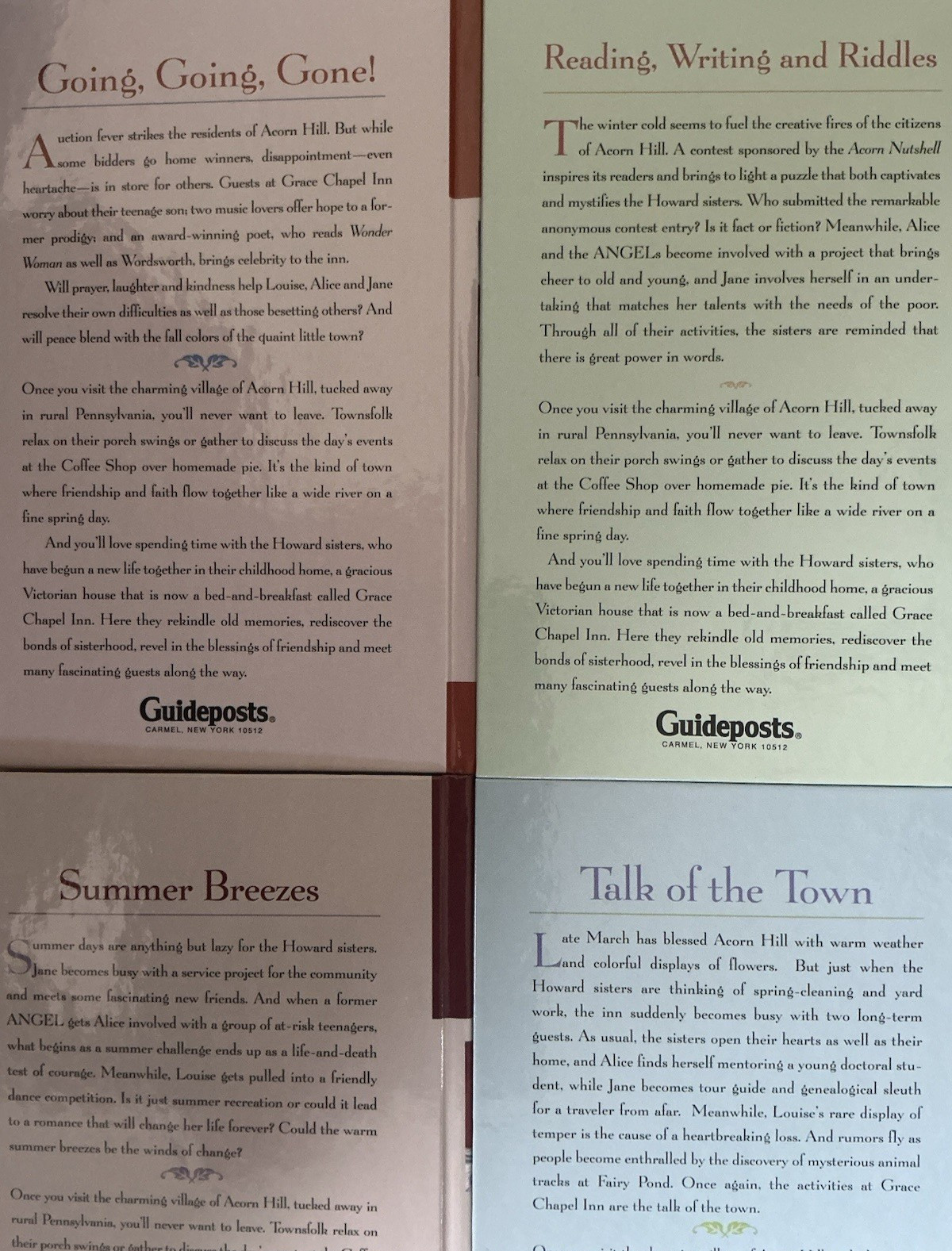 Tales From Grace Chapel Inn (Guideposts) Hardcover Lot Of 42 Almost Complete VGC