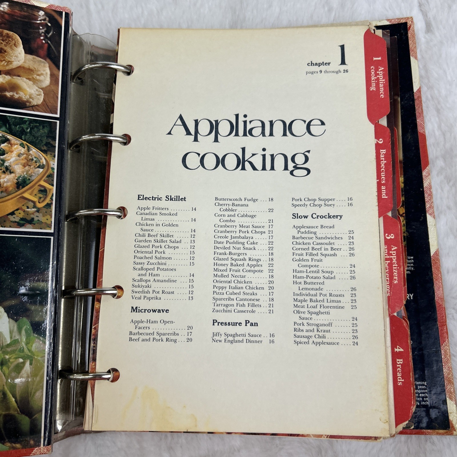Better Homes & Gardens New Cook Book 5 Ring Binder 1976 435 Pages Vintage