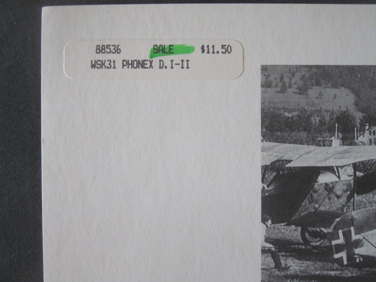 1992 Windsock Datafile #31-Phonix D.l-ll–WWl Military Aircraft-Modeler Plans