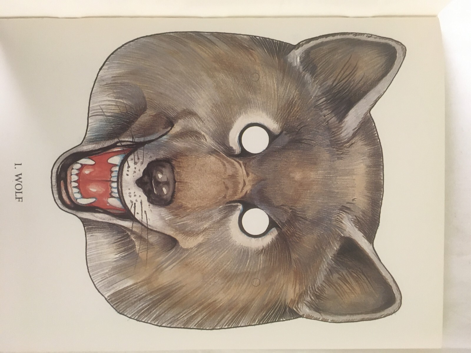 Cut and make Animal Masks in full colors by Anthony Rao Excellent condition 1986