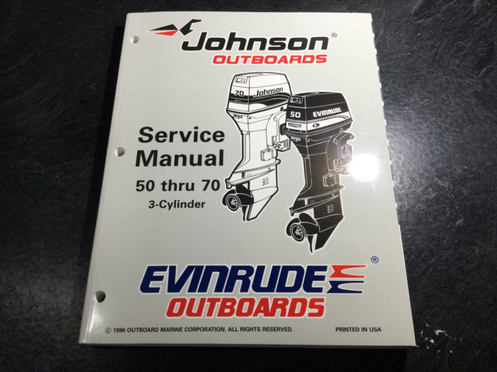 1997 Johnson & Evinrude “EU” 50, 60, 65 70 HP 3-Cylinder Outboard Service Manual
