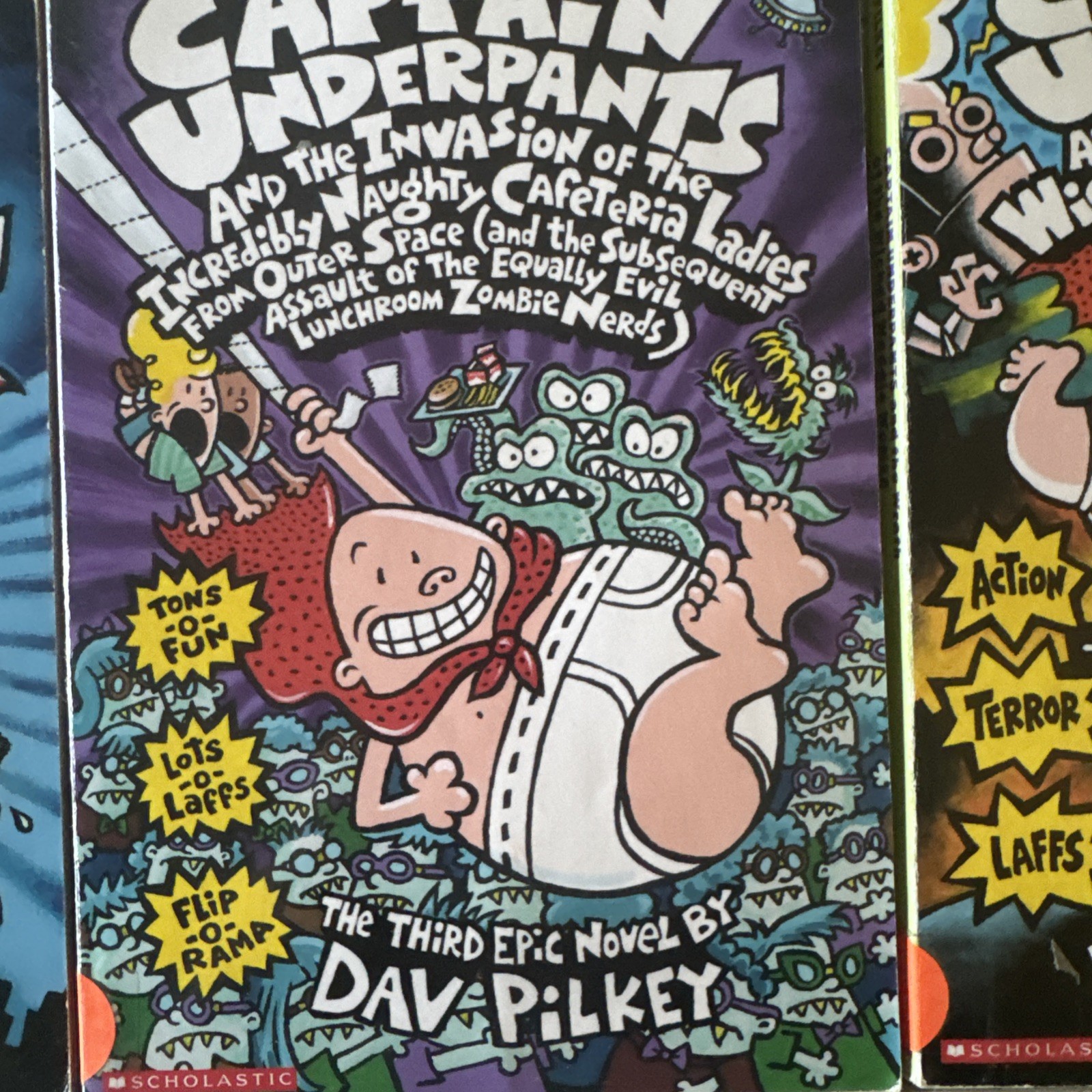 Set of 5 Captain Underpants Books Paperback Lot Pilkey Booger Boy Wedgie Ladies