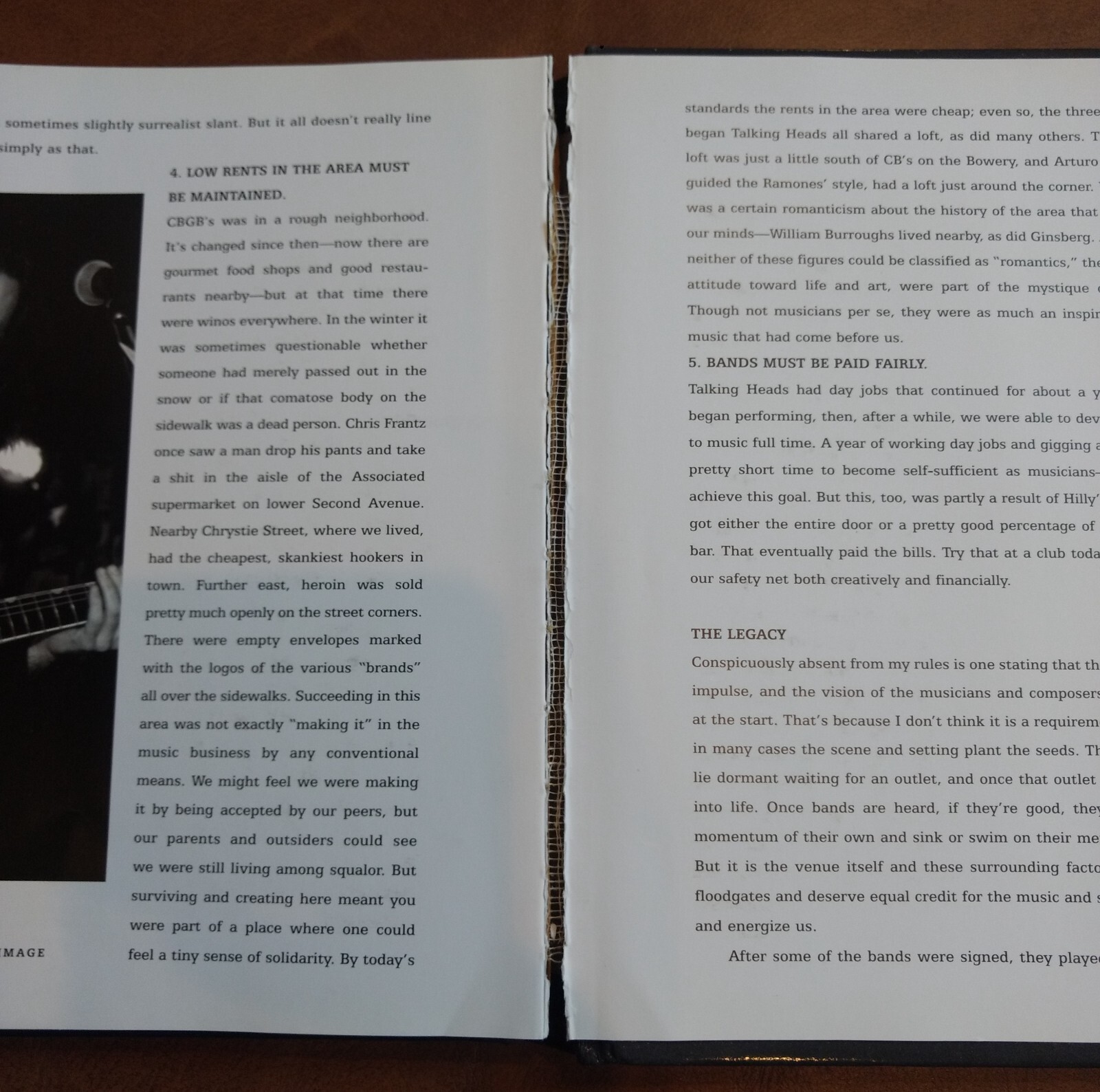 CBGB & OMFUG BOOK HILLY KRISTAL DAVID BYRNE 2005 UNDERGROUND ROCK MUSIC ABRAMS