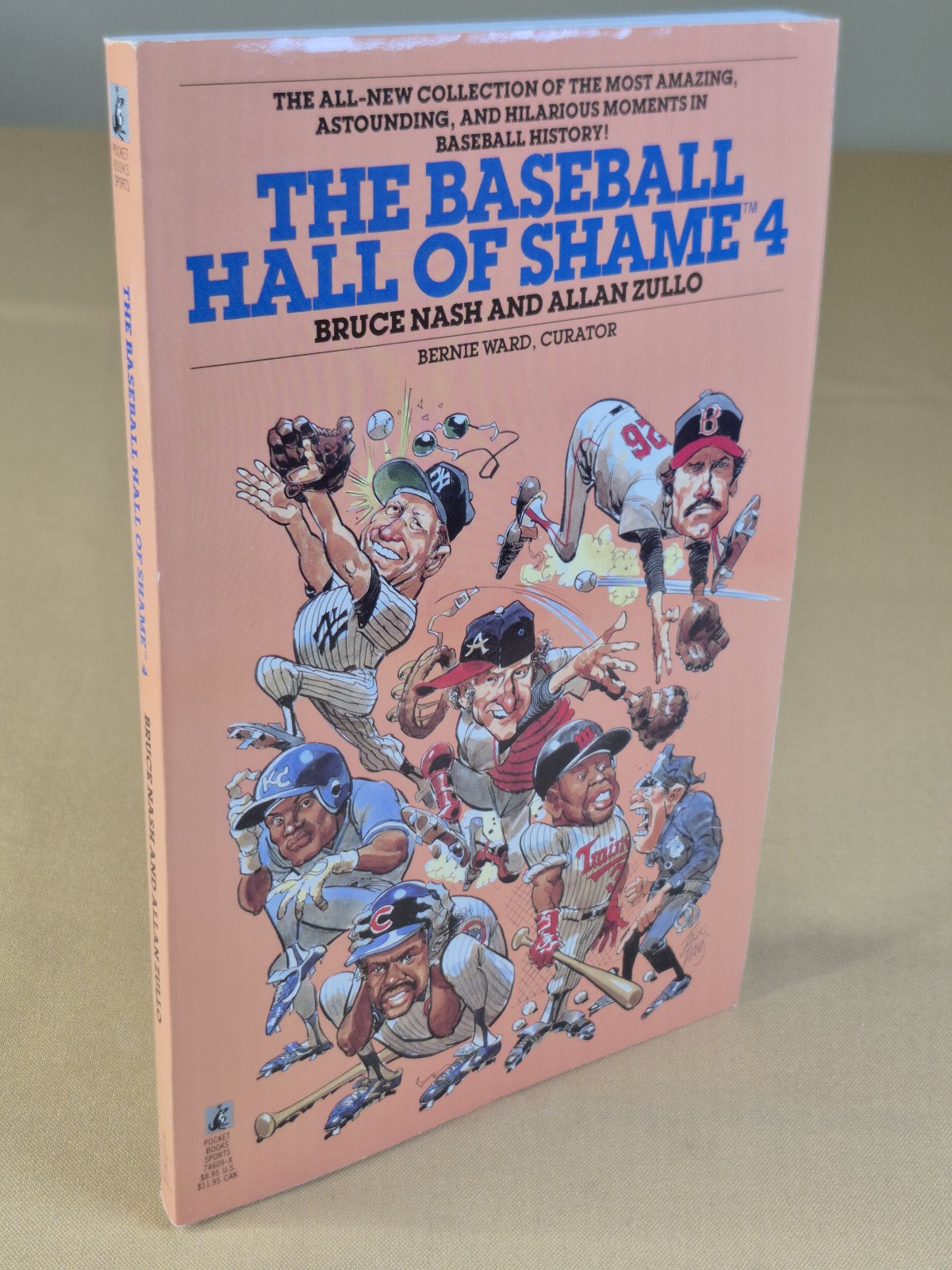 4 Books – NO CREASES – The Baseball Hall of Shame 1, 2, 3, 4 Pocket Books Trade