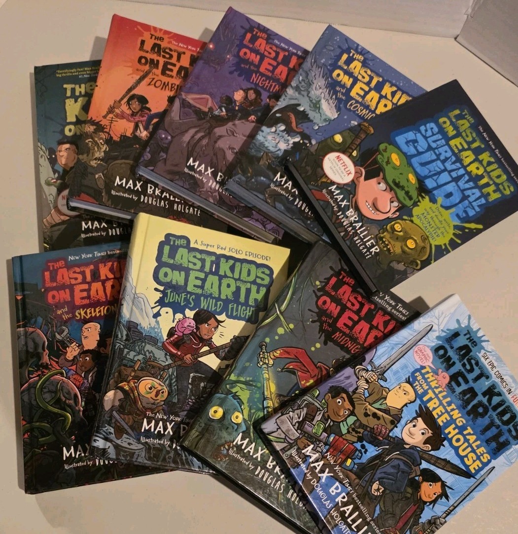 The Last Kids On Earth Hardcover Book Lot of 9 by Max Brallier Viking Scholastic