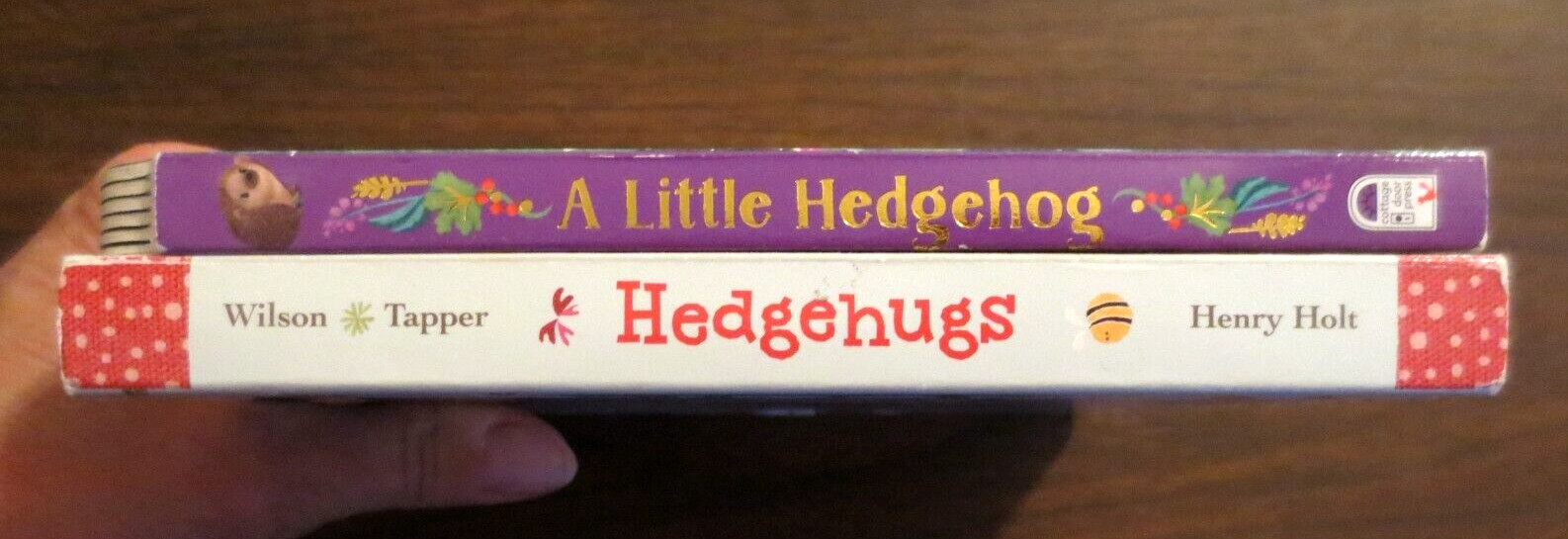 A LITTLE HEDGEHOG & HEDGEHUGS By Steve Wilson &Lucy Tapper Lot of 2 Board Books